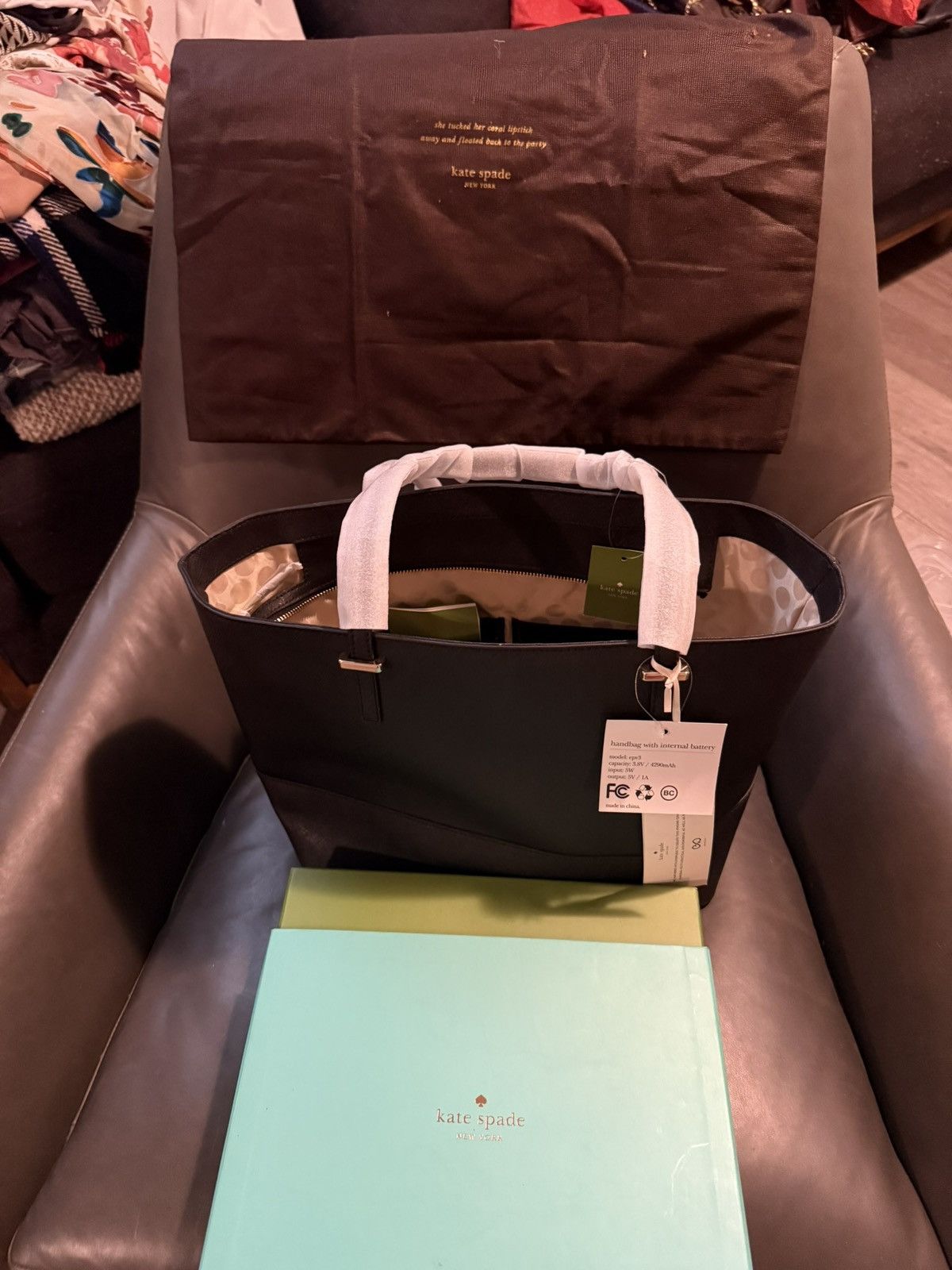 Kate Spade Kate Spade EVERPURSE Small Black Tote Bag Size ONE SIZE - 9 Thumbnail