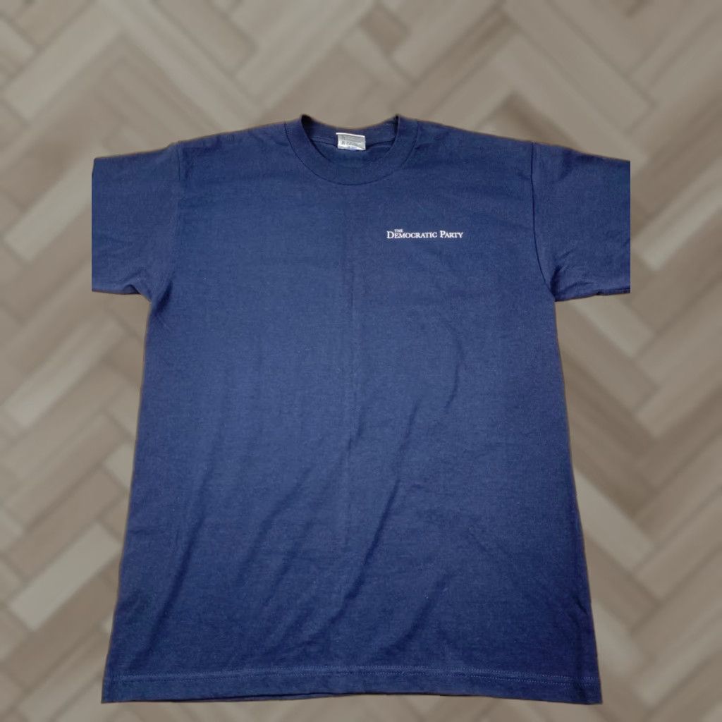 Vintage VINTAGE Bayside T-Shirt Unisex Adults Short Sleeve L Blue Democraticc Party Womens Suffrage Amendment 4192 Size L / US 10 / IT 46 - 1 Thumbnail