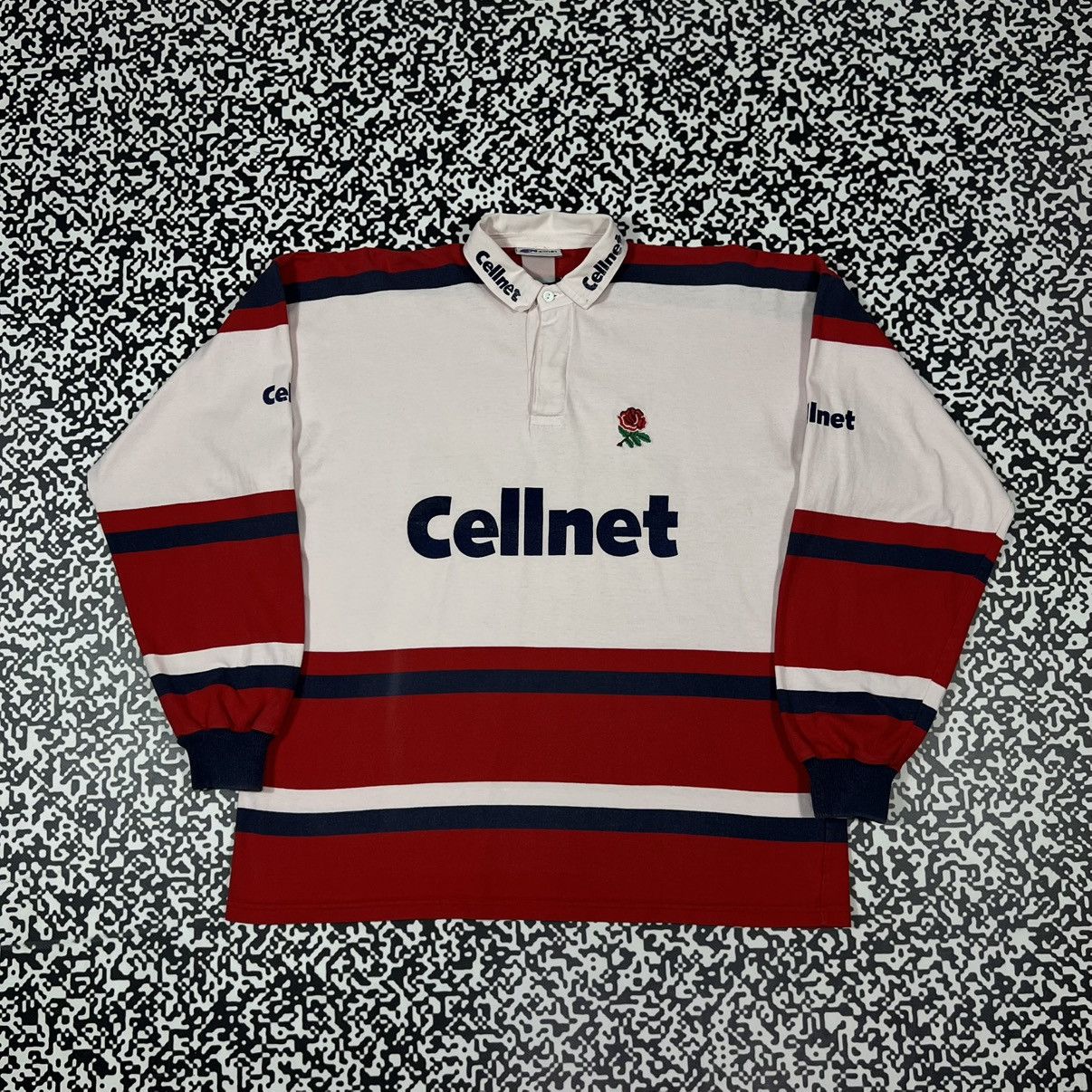 Vintage Vintage 90s England Rugby Jersey Cellnet Retro Sport Style Size US XL / EU 56 / 4 - 1 Thumbnail