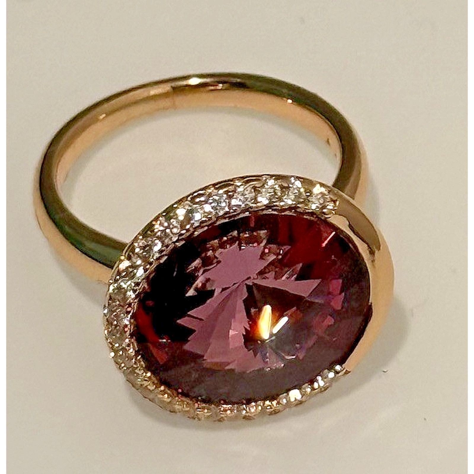 Other Swarovski ring purple elegant ladies gold tone ring SIze 7 Size ONE SIZE - 1 Thumbnail