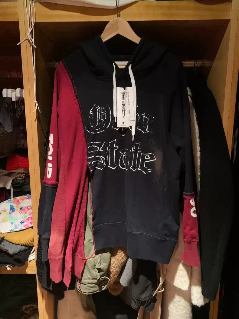 Maison MIHARA YASUHIRO Mihara Yasuhiro asymmetric printing tie-dye side split tassel sweater hoodie Size US M / EU 48-50 / 2 - 1 Thumbnail