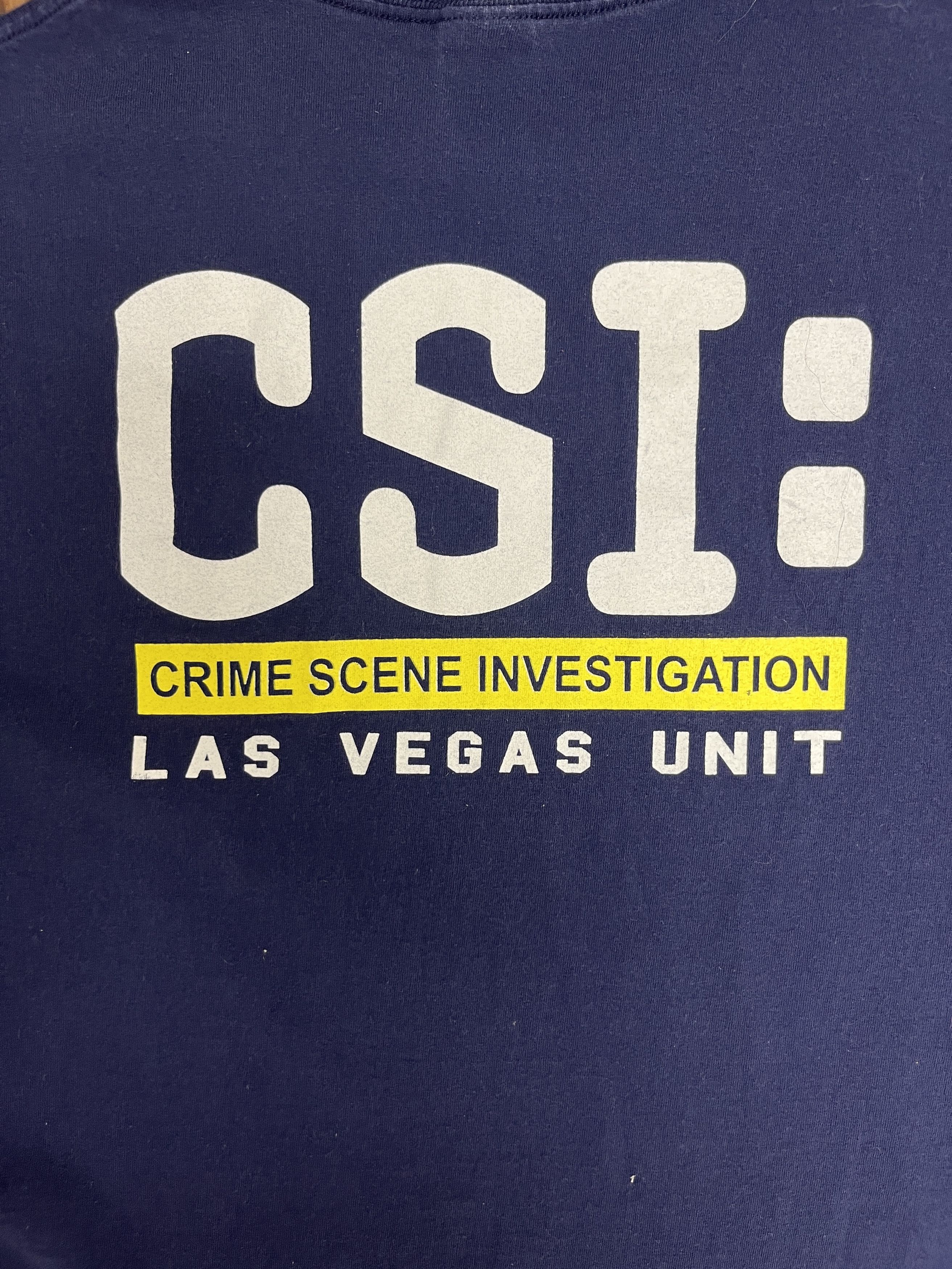 Vintage CSI: Las Vegas Unit Vintage Blue T-Shirt Tee Size US XL / EU 56 / 4 - 5 Thumbnail