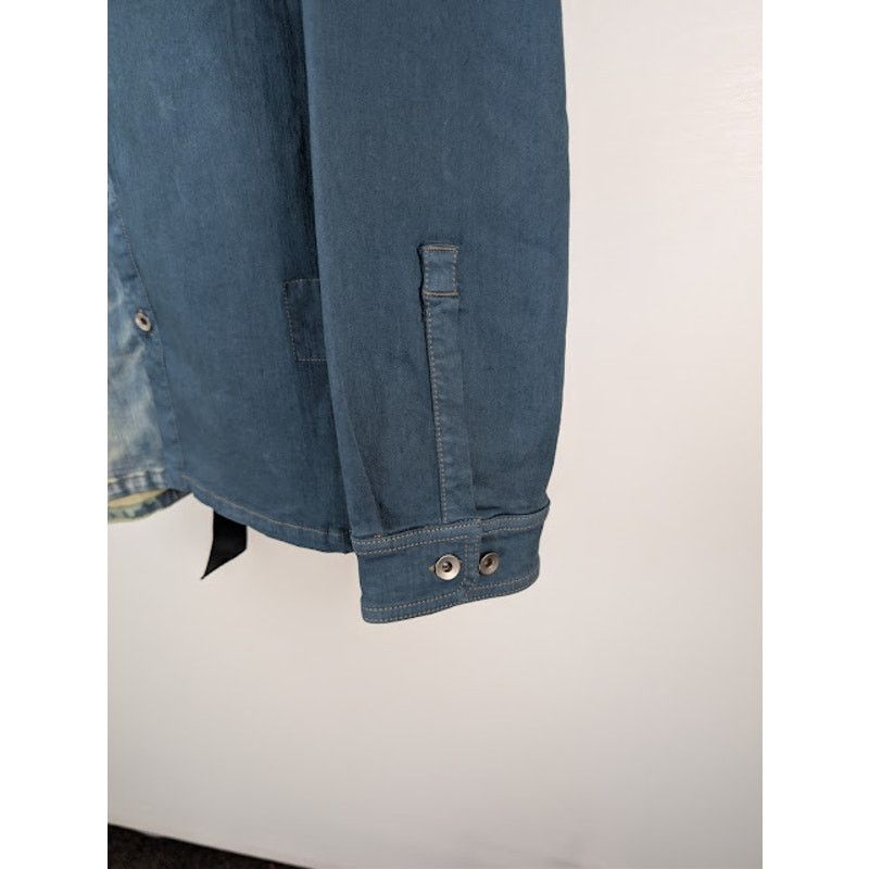 Rick Owens Drkshdw o1rshd1 Denim Outershirt Toothpaste Degrade in Blue Size US XL / EU 56 / 4 - 5 Thumbnail