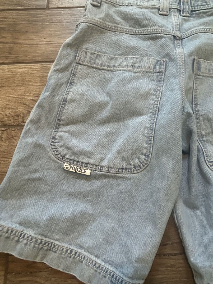 JNCO Vintage JNCOs 101 TWIN CANNON BAGGY DENIM SHORTS Size US 30 / EU 46 - 3 Thumbnail