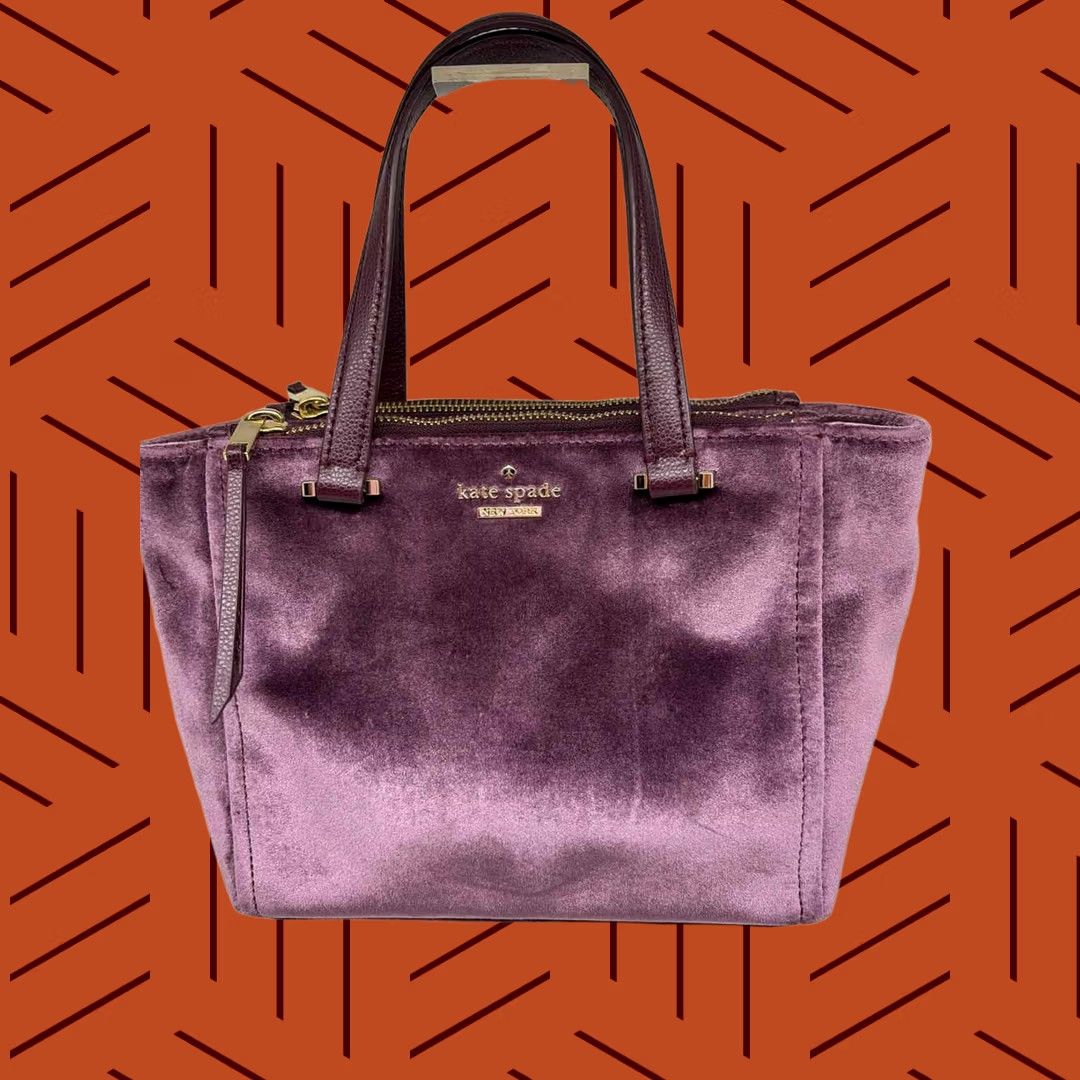 Vintage Kate Spade Purple Shoulder Bag Size ONE SIZE - 1 Thumbnail