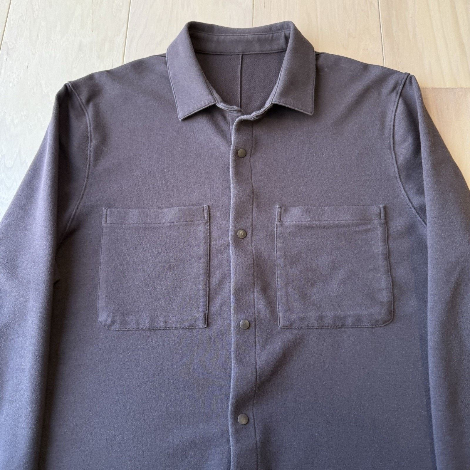 Lululemon Lululemon Stretch French Terry Snap Button Overshirt Medium Size US M / EU 48-50 / 2 - 3 Thumbnail