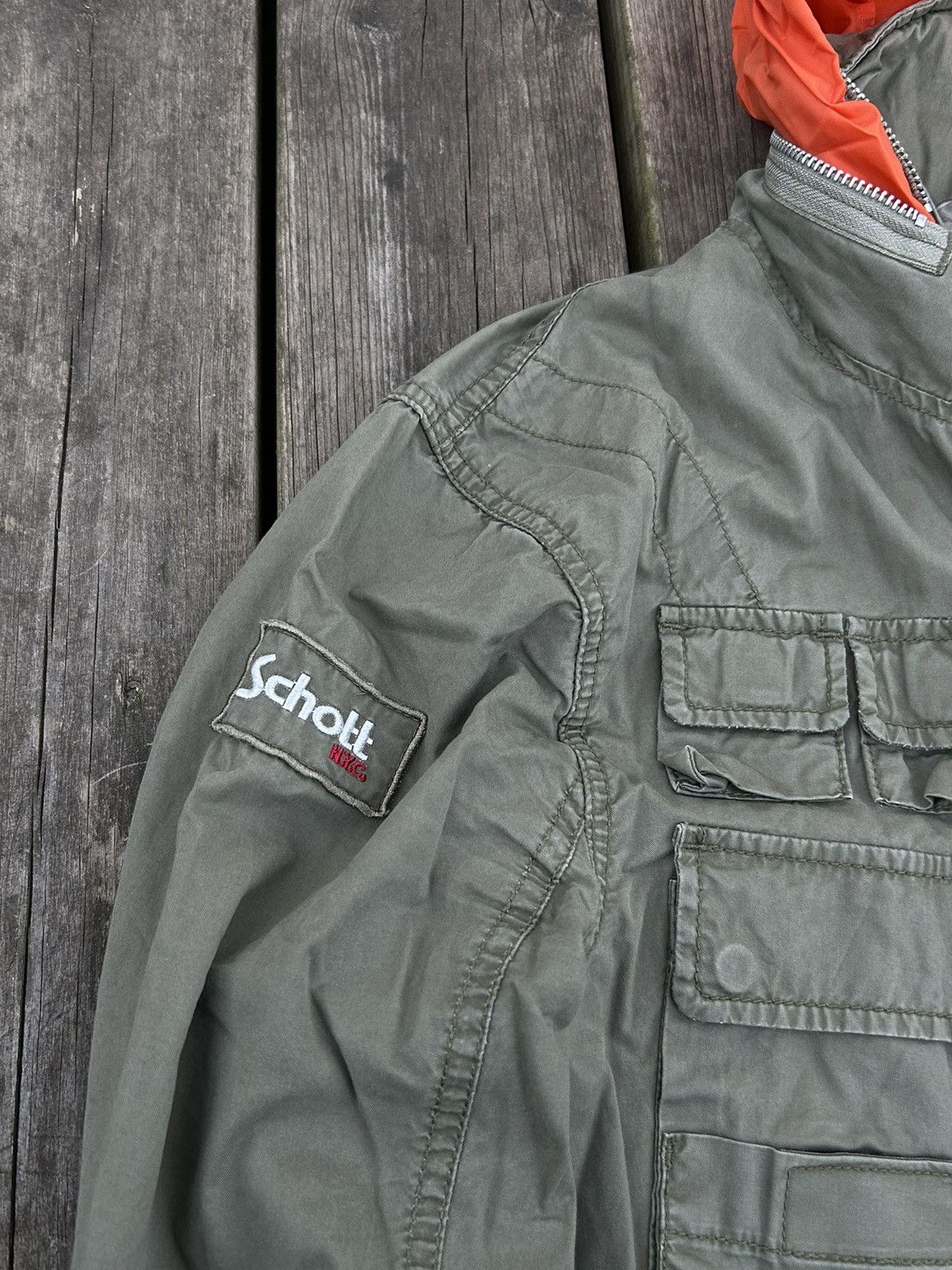 Schott Vintage Schott N.Y.C. Khaki Jacket Size US M / EU 48-50 / 2 - 4 Thumbnail