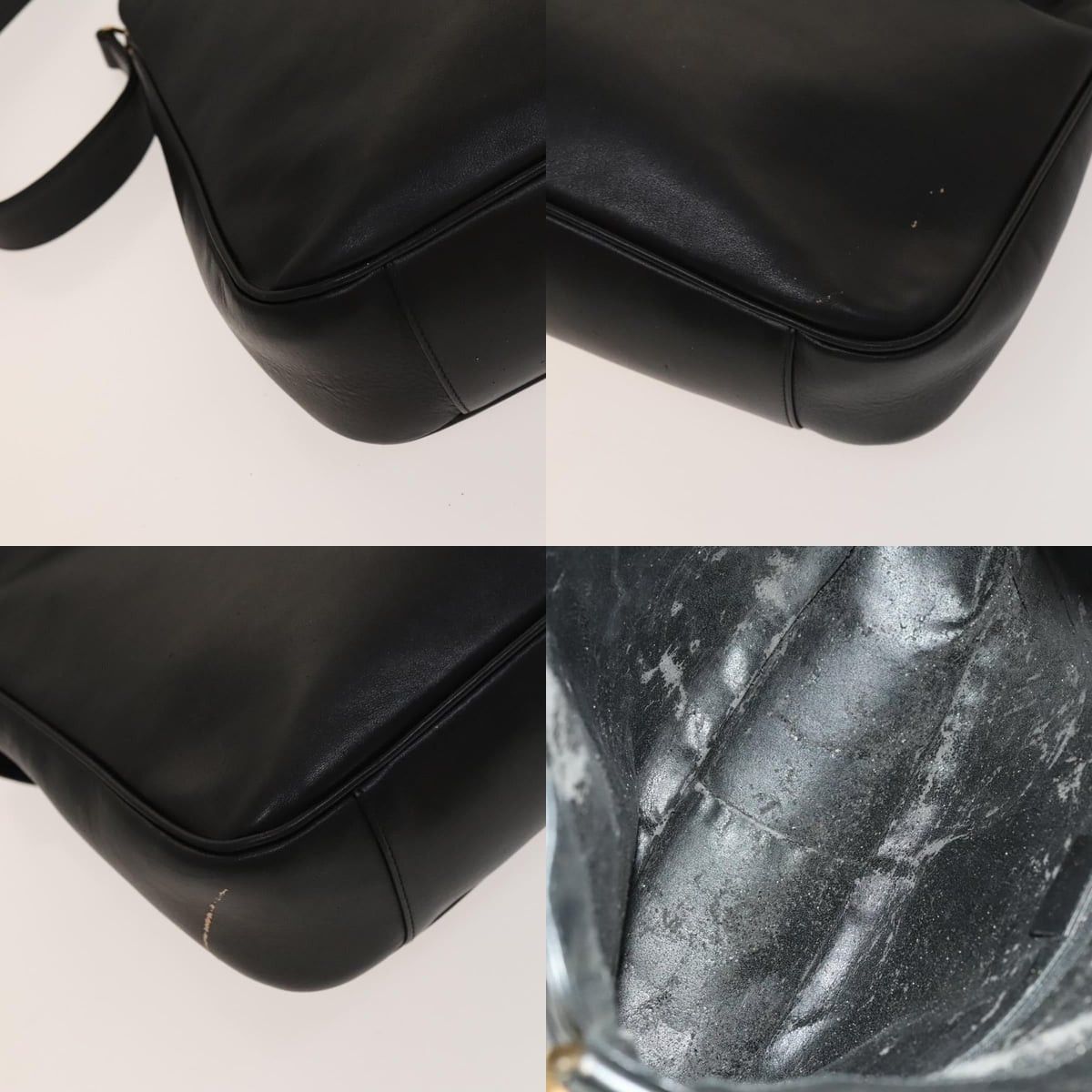 Gucci GUCCI Bamboo Handbag Leather Black Gold 001 001 Size ONE SIZE - 11 Thumbnail