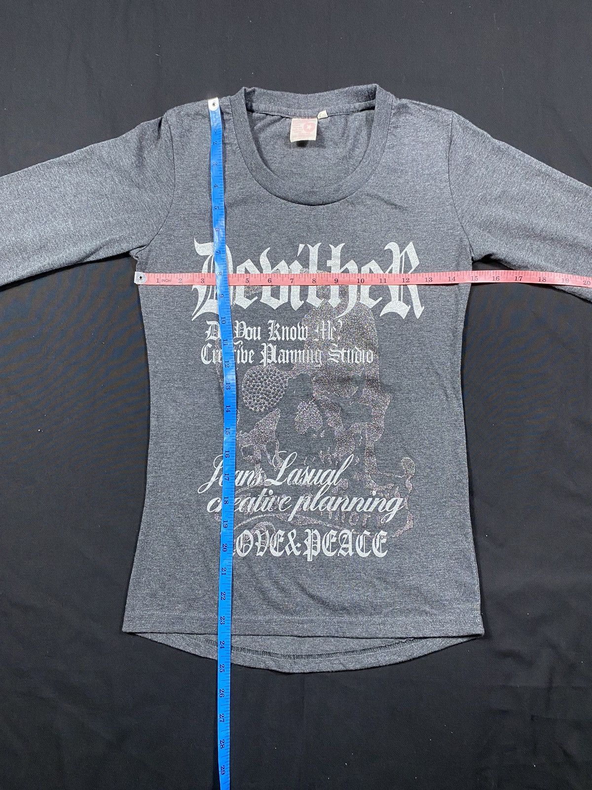 Japanese Brand JAPANESE ROUGHT LONG SLEEVE TSHIRTS GHOTIC PUNK Size US S / EU 44-46 / 1 - 8 Thumbnail