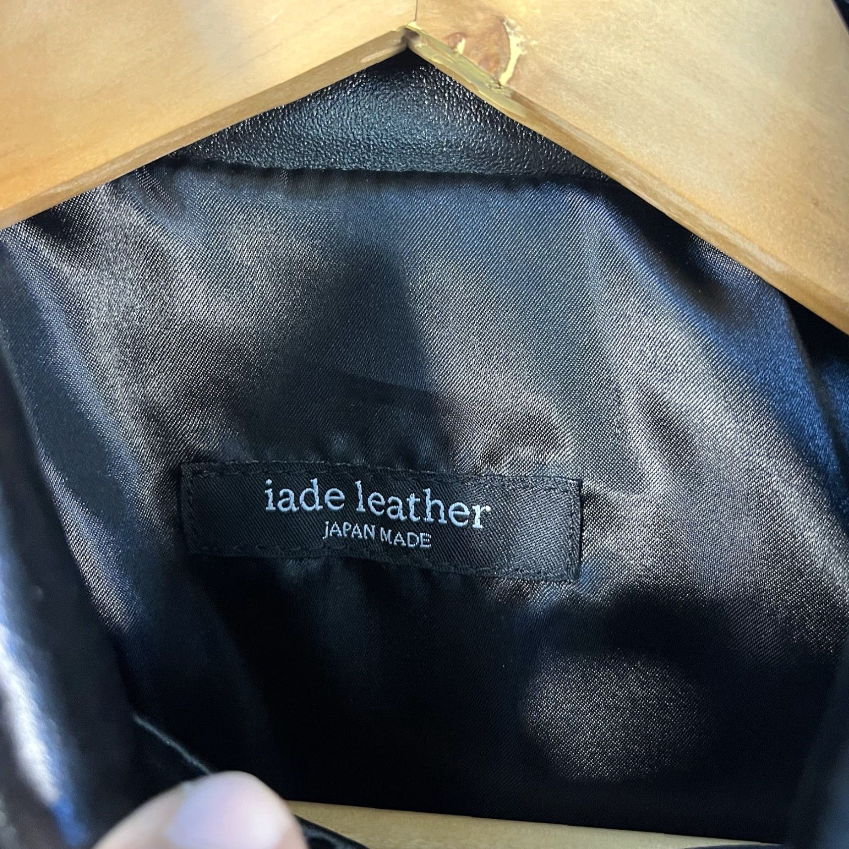 Vintage VINTAGE Iade Japan Made Leather Jacket Medium M Black Motorcycle Zip Full Zip Collared Zipped Pockets Men Size US M / EU 48-50 / 2 - 3 Thumbnail