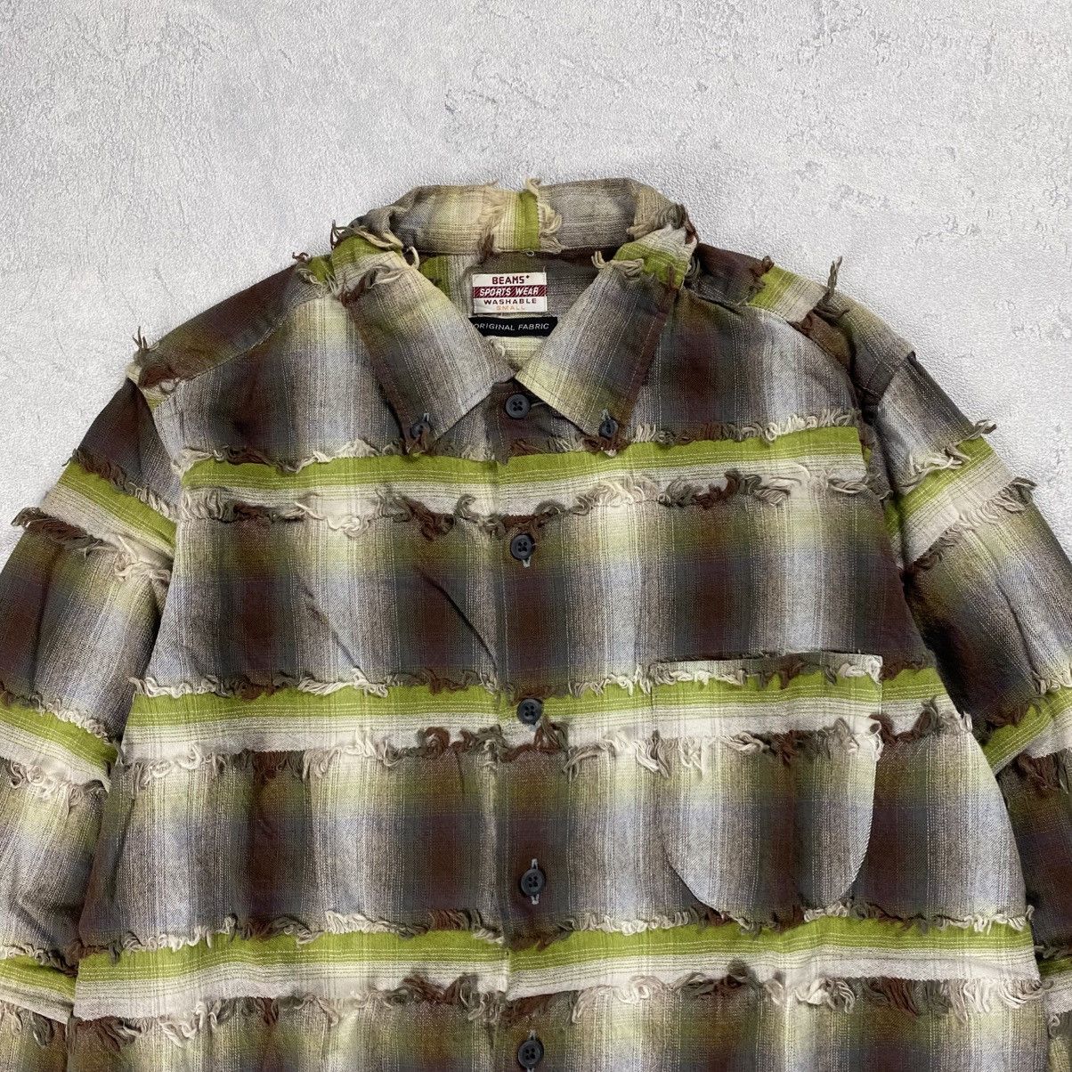 Beams Plus × Engineered Garments Japan Beams Plus Frayed Flannel Shirt Size US M / EU 48-50 / 2 - 8 Thumbnail