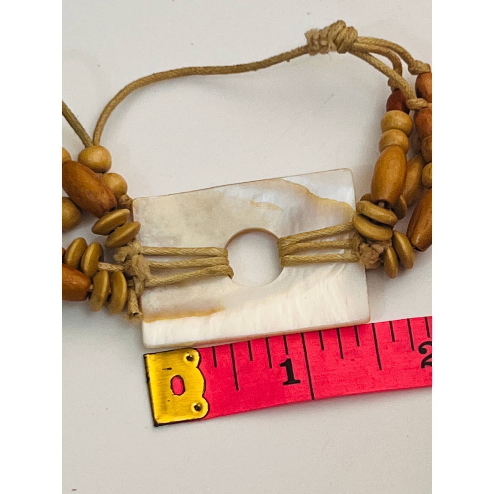 Other Abalone pine seed bracelet adjustable 7" 11" Size ONE SIZE - 3 Thumbnail
