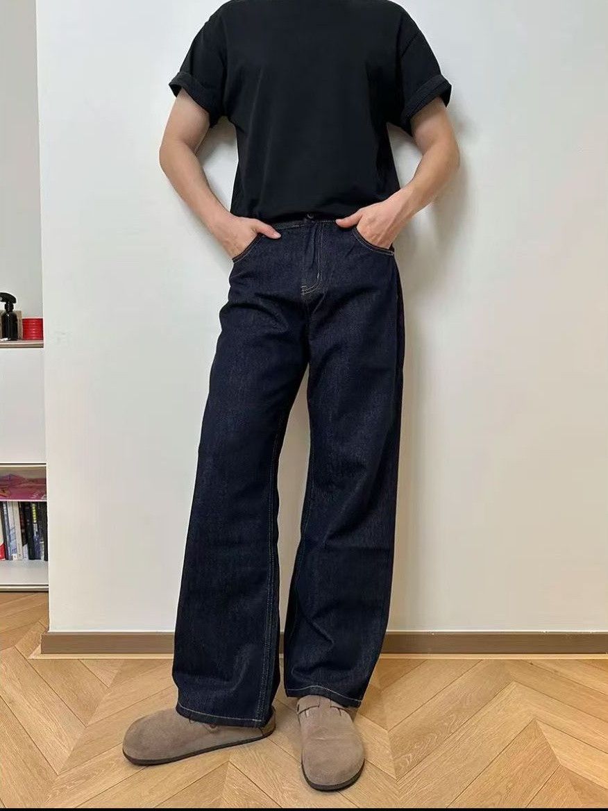 Japanese Brand × Jean Blue washed vintage classic straight jeans y2k Size US 32 / EU 48 - 1 Thumbnail
