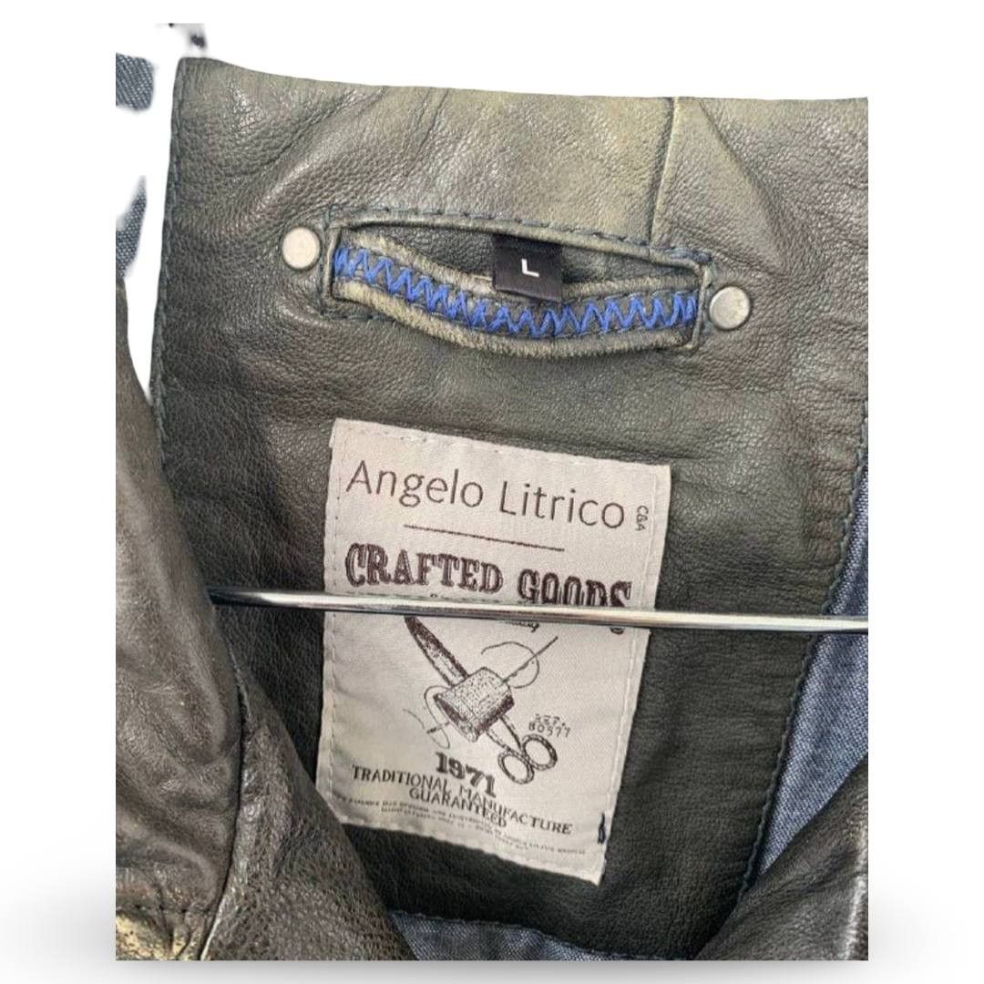 Angelo Litrico Angelo Litrico leather JKT #1016 Size US L / EU 52-54 / 3 - 2 Thumbnail