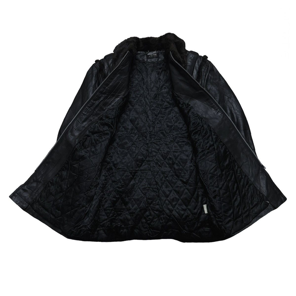 Yoshiyuki Konishi 1990 Yoshiyuki Konishi Ficce Uomo Leather Jacket Size US XL / EU 56 / 4 - 3 Thumbnail