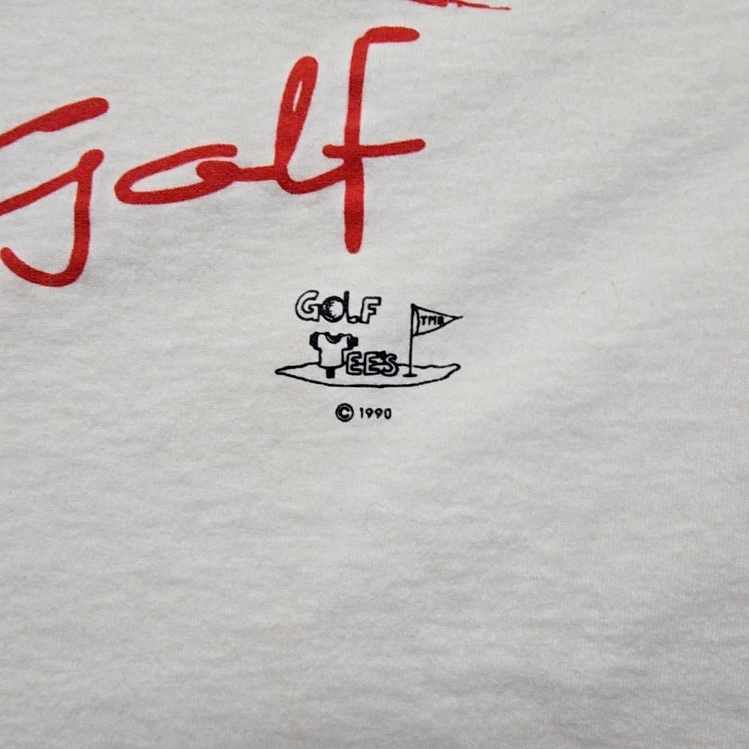 Fruit Of The Loom Vintage Funny Golf i Love My Wife/Golf Graphic White L Tee Size US L / EU 52-54 / 3 - 3 Thumbnail