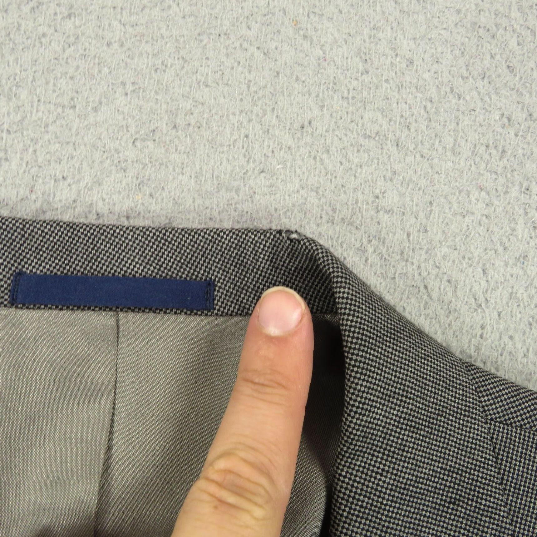 Loro Piana Daniel Cremieux Suit 44R Charcoal Loro Piana Birdseye Pleated Trousers 38x30 Wool 2 Piece Men Regular Vintage No Size 44R - 6 Thumbnail
