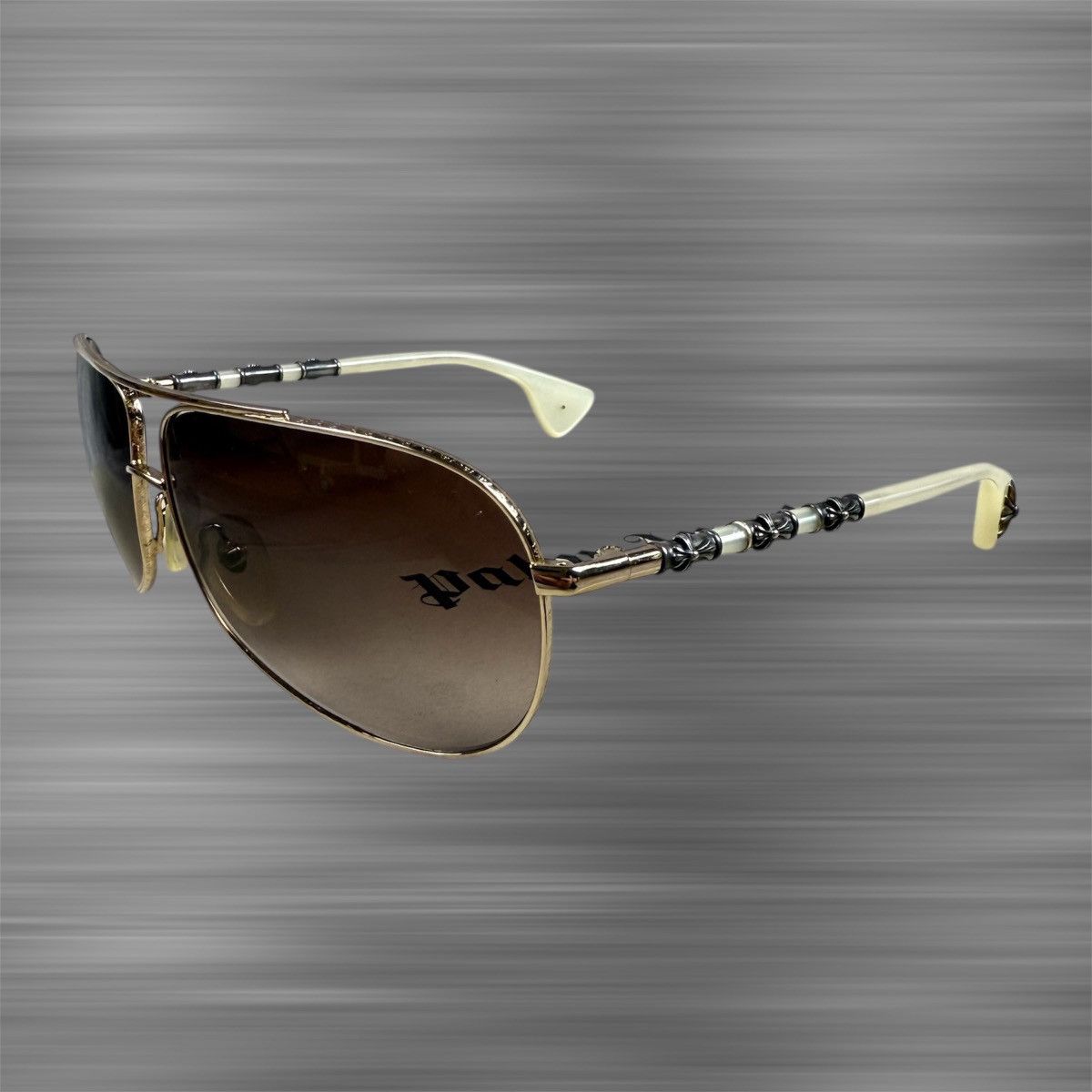 Chrome Hearts ‘Beast BBC’ White Gold/.925 Silver Sunglasses