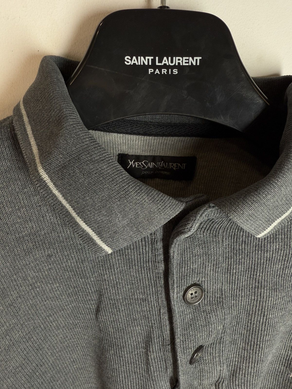 Yves Saint Laurent 90’s YSL Sweatshirt 1/4 Quarter Zip y2k Sweater Old Money Size US M / EU 48-50 / 2 - 7 Thumbnail