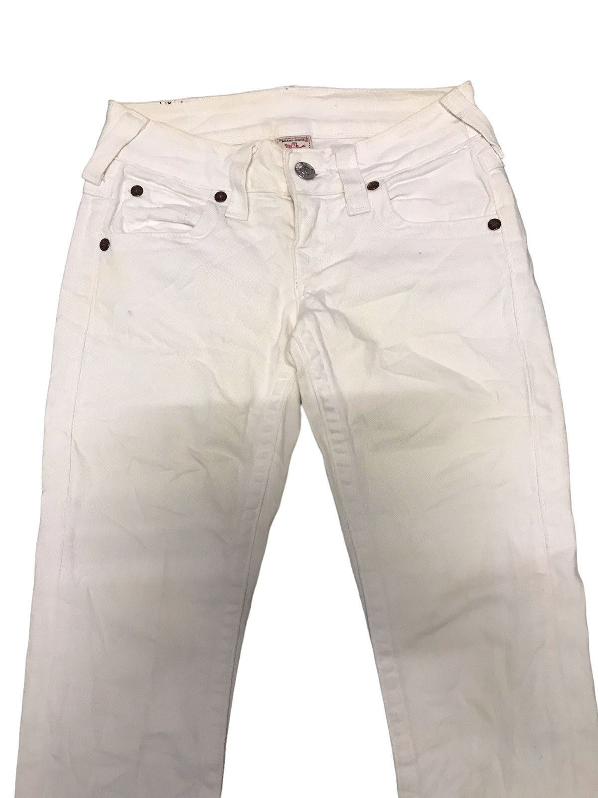 True Religion Vintage True Religion White Straight Jeans Size US 28 / EU 44 - 2 Thumbnail