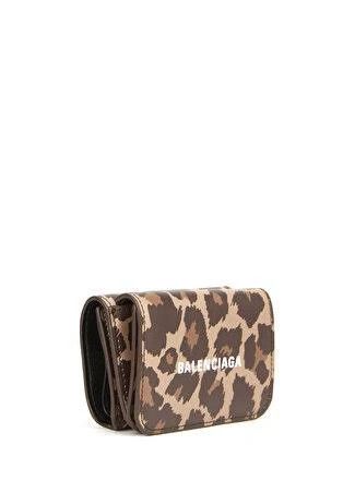 Balenciaga o1srvl11e1124 Size: OS / Cash Mini Wallet With Leopard Print Size ONE SIZE - 3 Thumbnail