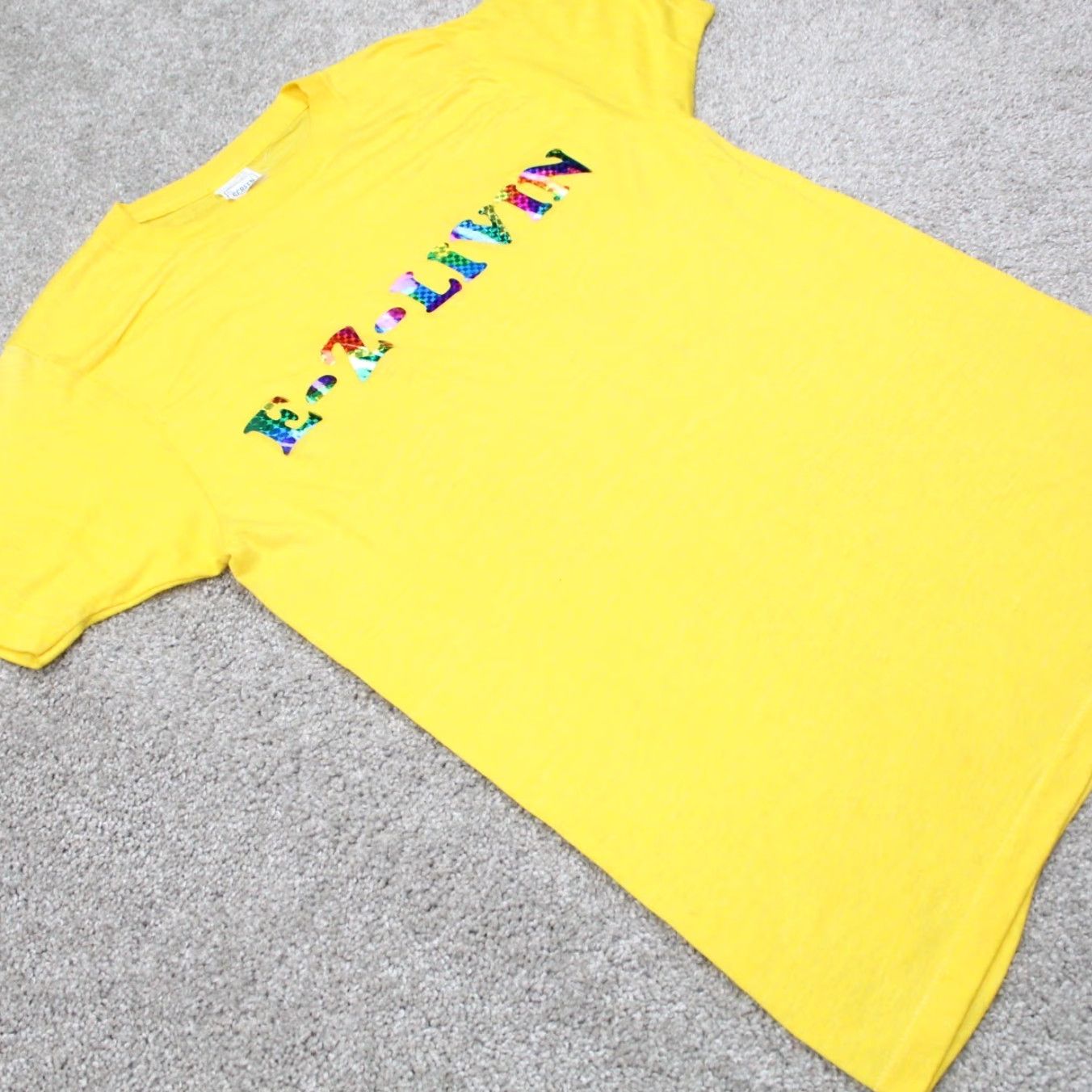 Vintage VINTAGE Screen Stars Shirt Womens Large Yellow EZ Livin Short Sleeve STARS Size L / US 10 / IT 46 - 6 Thumbnail