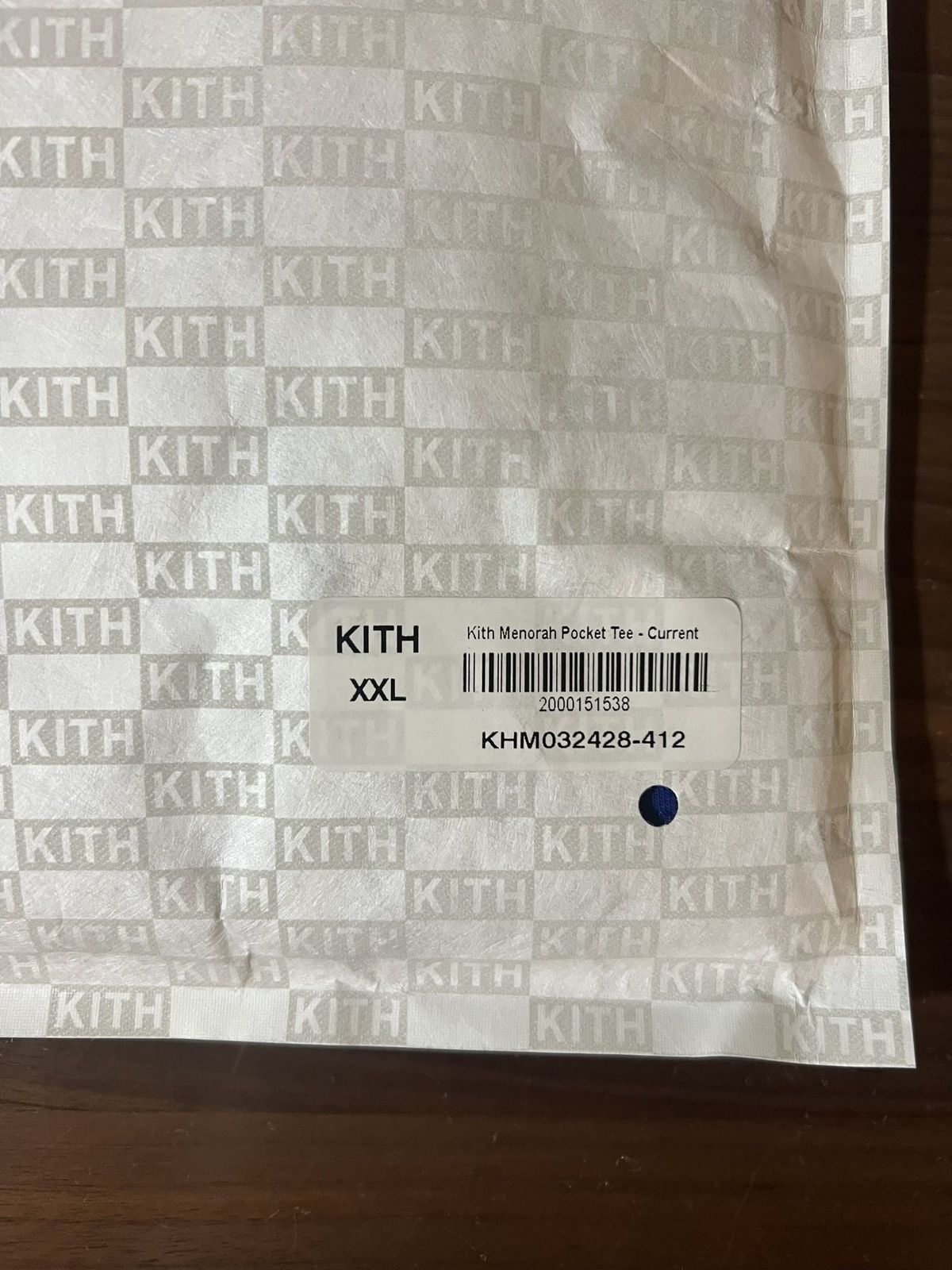 Kith Kith Menorah Pocket Tee in Current (Blue) Men’s Size XXL Size US XXL / EU 58 / 5 - 7 Thumbnail