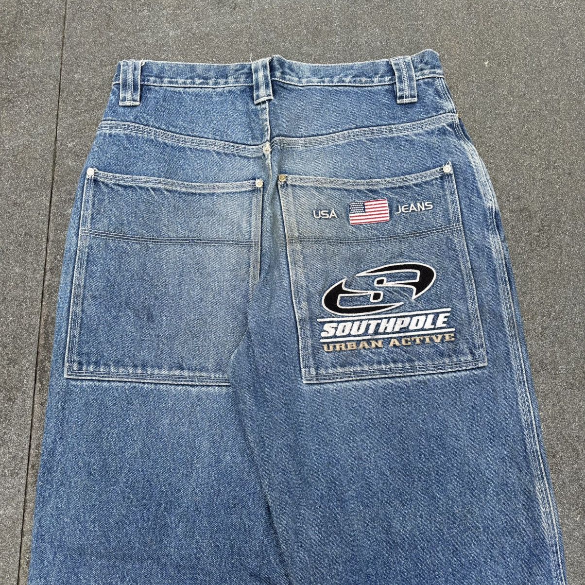 Southpole × Vintage Vintage South Pole Baggy Jeans Size US 32 / EU 48 - 2 Thumbnail