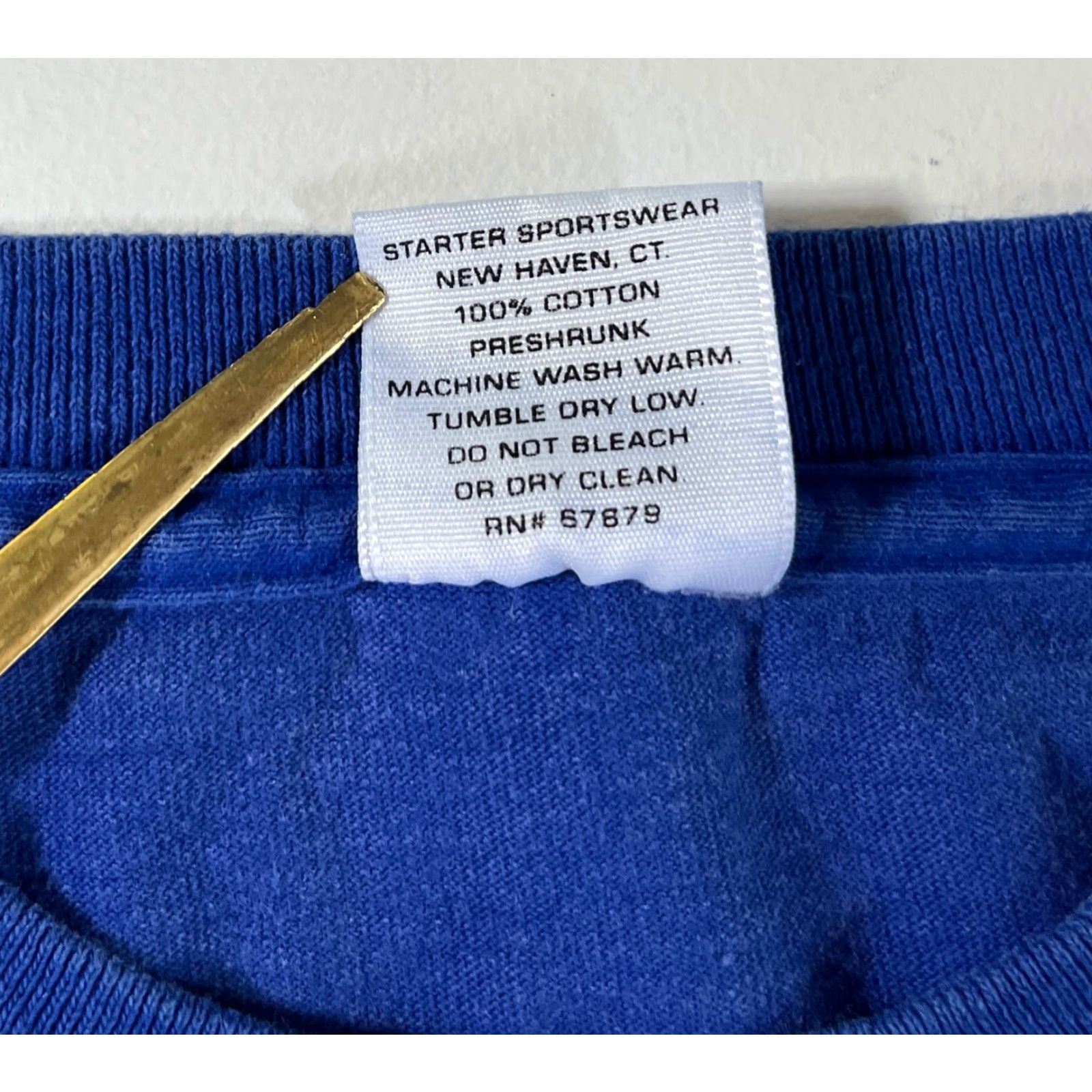 Starter VINTAGE Starter Los Angeles Dodgers MLB T-Shirt Embroidered Made in USA Sz M Blue Men Size US M / EU 48-50 / 2 - 7 Thumbnail