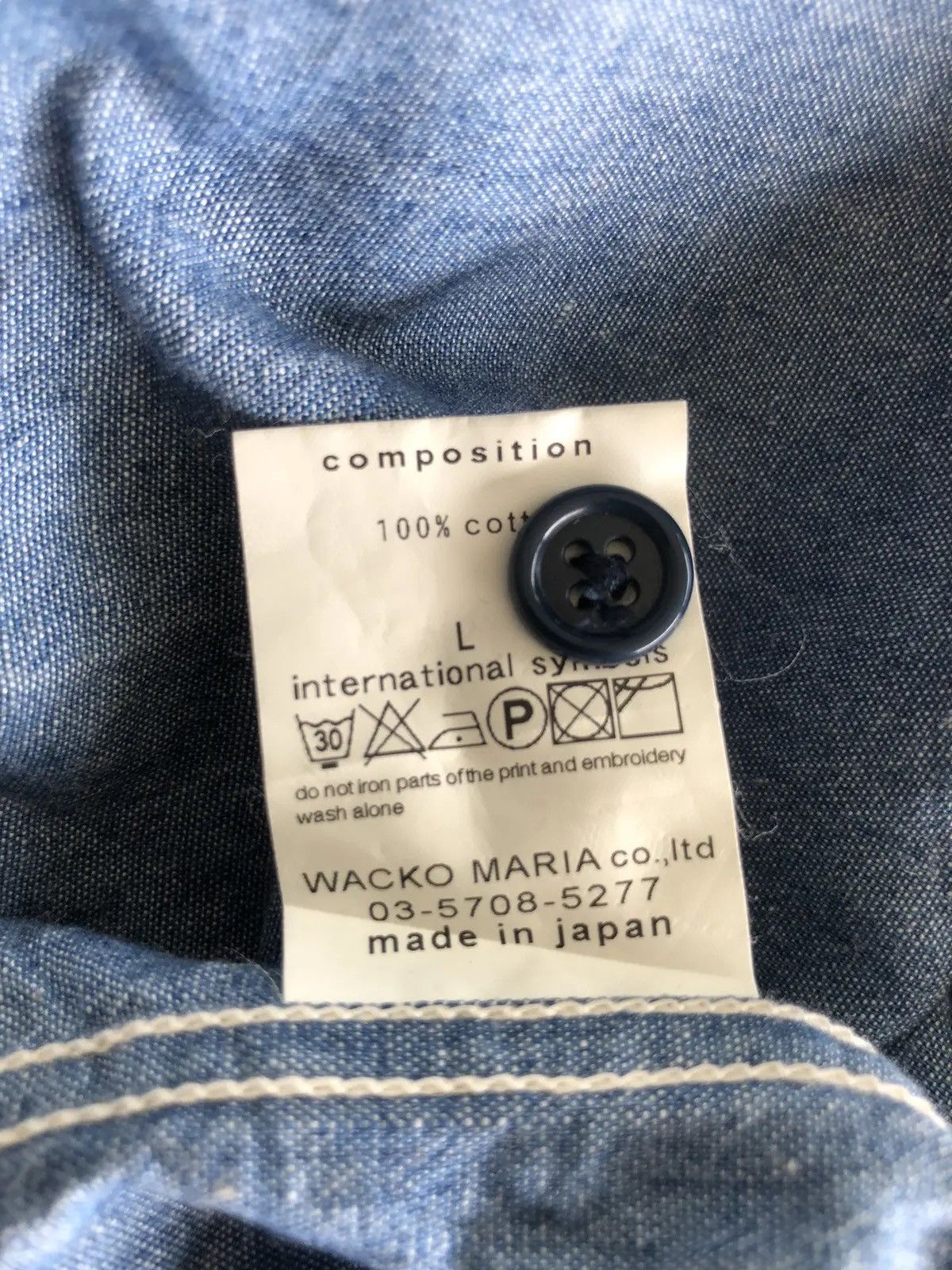 Other Wacko Maria Guilty Party Selvaged Indigo Denim Shirt Jkt Size US L / EU 52-54 / 3 - 8 Thumbnail
