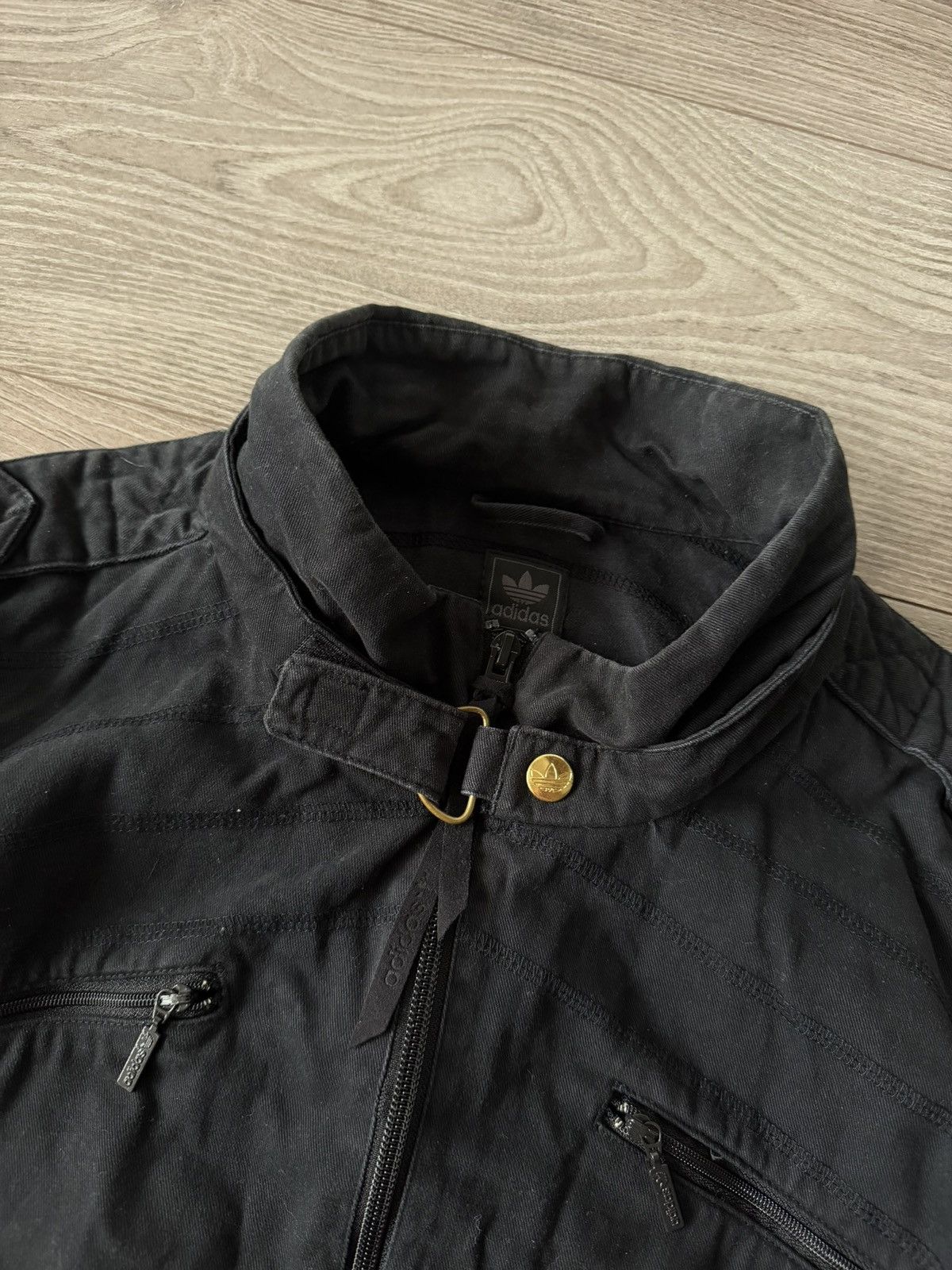Adidas Rare Swag Avant Garde Adidas 3 Stripes Drip Cotton Jacket Size US L / EU 52-54 / 3 - 17 Thumbnail