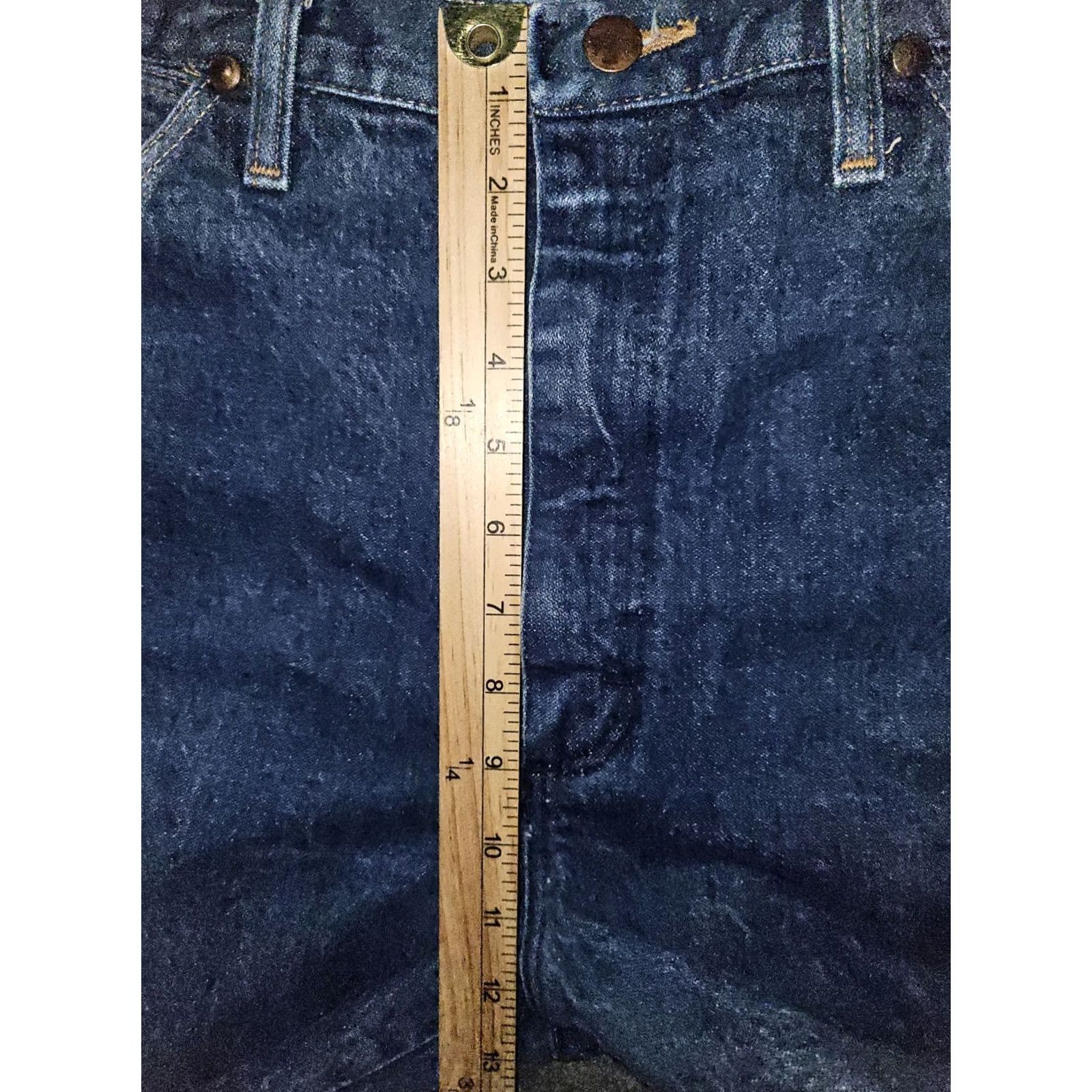 Wrangler VINTAGE Wrangler Cowboy Cut Jeans Men 36x34 Straight Denim Blue 936DEN Slim USA Western Mens Size US 36 / EU 52 - 4 Thumbnail