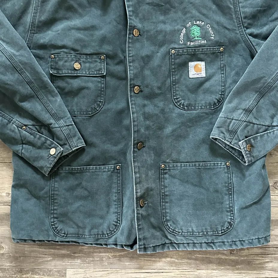 Carhartt Vintage Carhartt C02HTG Chore Barn Blanket Line Coat Size US XL / EU 56 / 4 - 2 Thumbnail