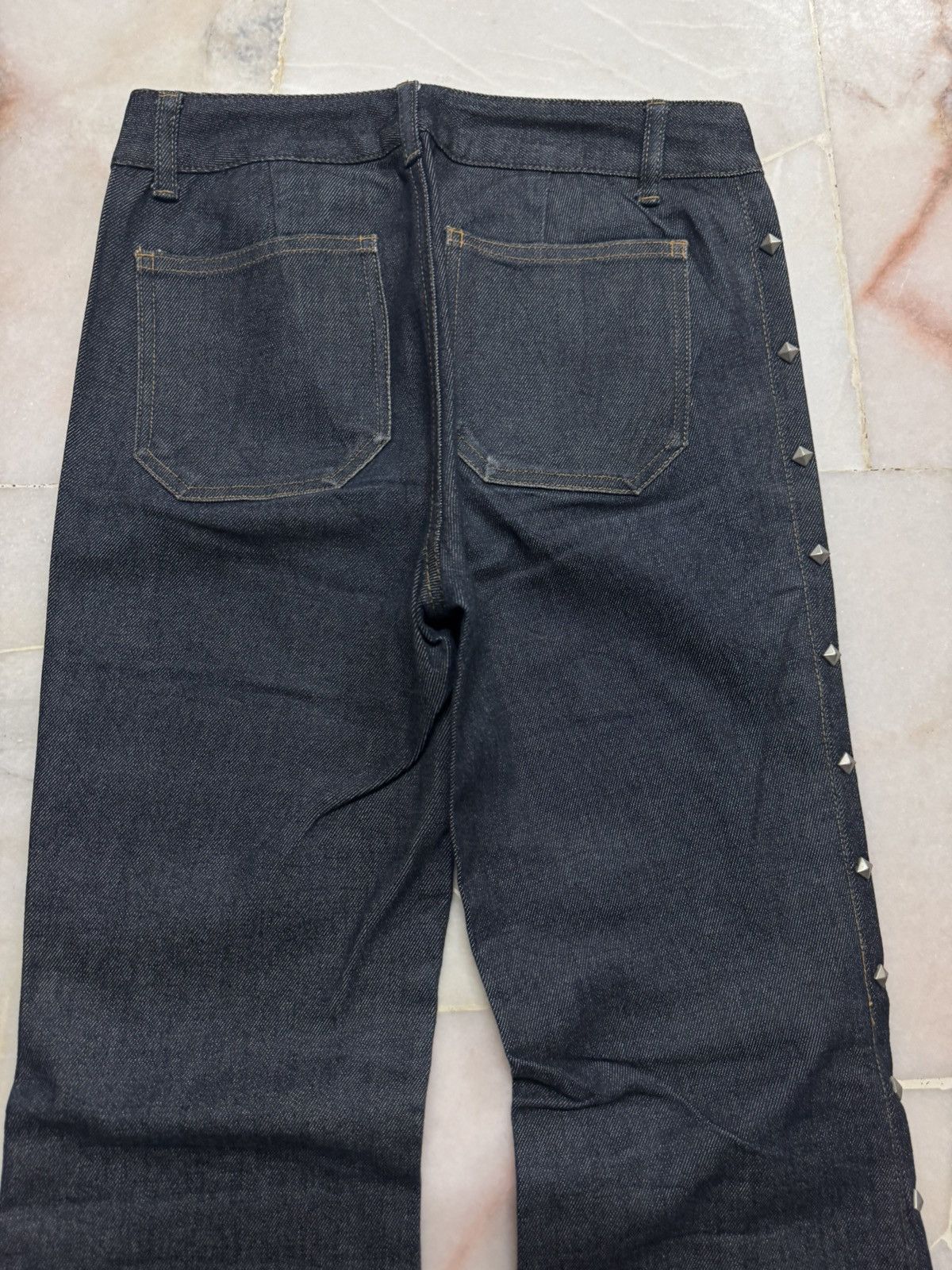 Seditionaries 💥PUNK💥MAISON MARGIELA STUDDED BELL BOTTOM BY JAPANESE INDIGO Size US 26 / EU 42 - 13 Thumbnail