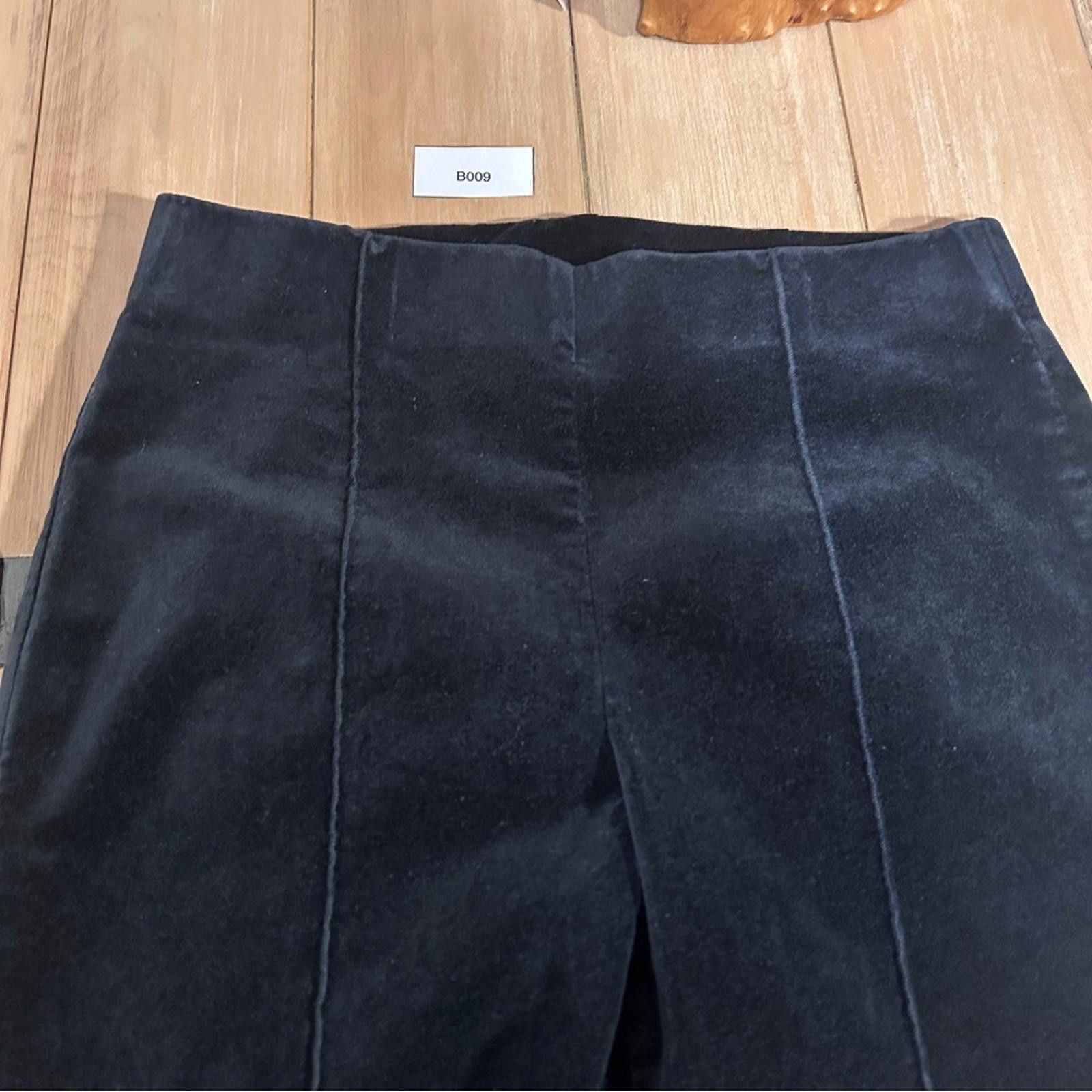 Other Ruby Road Pants 4P Velour velvet Black High-Waist 27" inseam Size 27" / US 4 / IT 40 - 2 Thumbnail