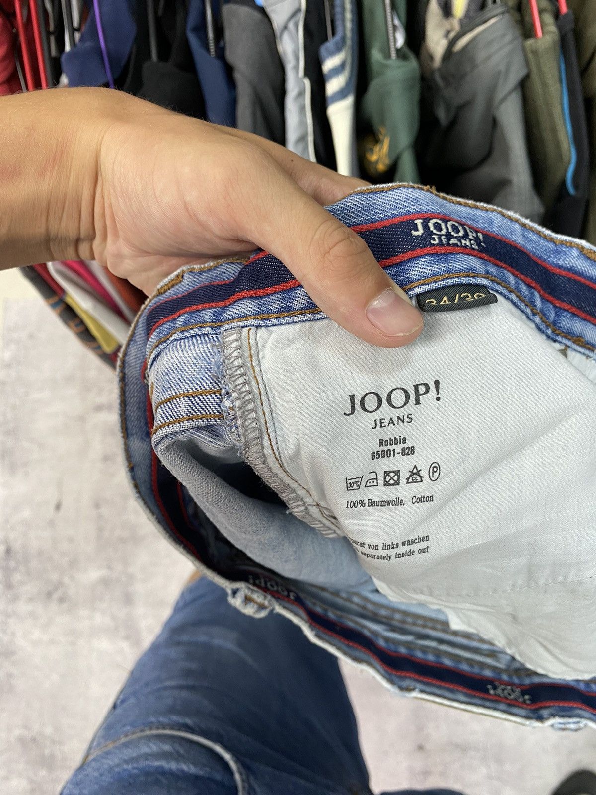 Joop! DISTRESSED DENIM VINTAGE PANTS FADED DIRTY CRASHED OPIUM Size US 32 / EU 48 - 11 Thumbnail