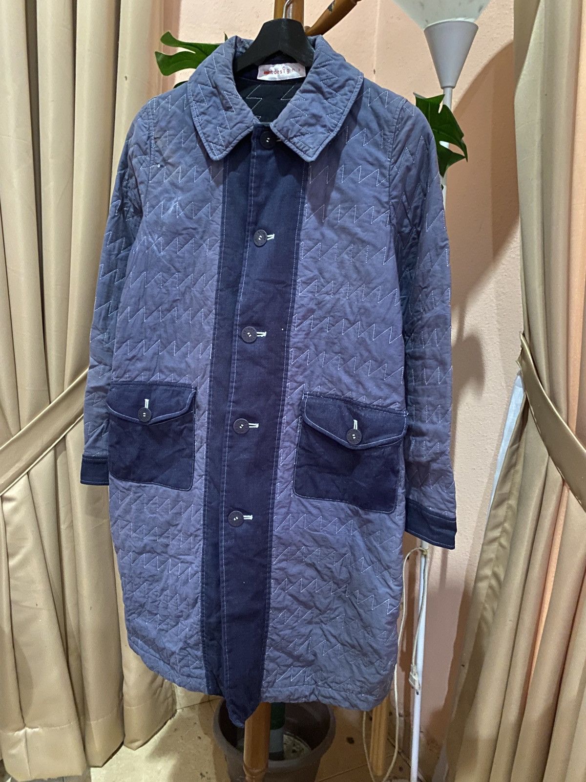 Japanese Brand VINTAGE MINT DESIGN QUILTED JACKET Size US S / EU 44-46 / 1 - 3 Thumbnail