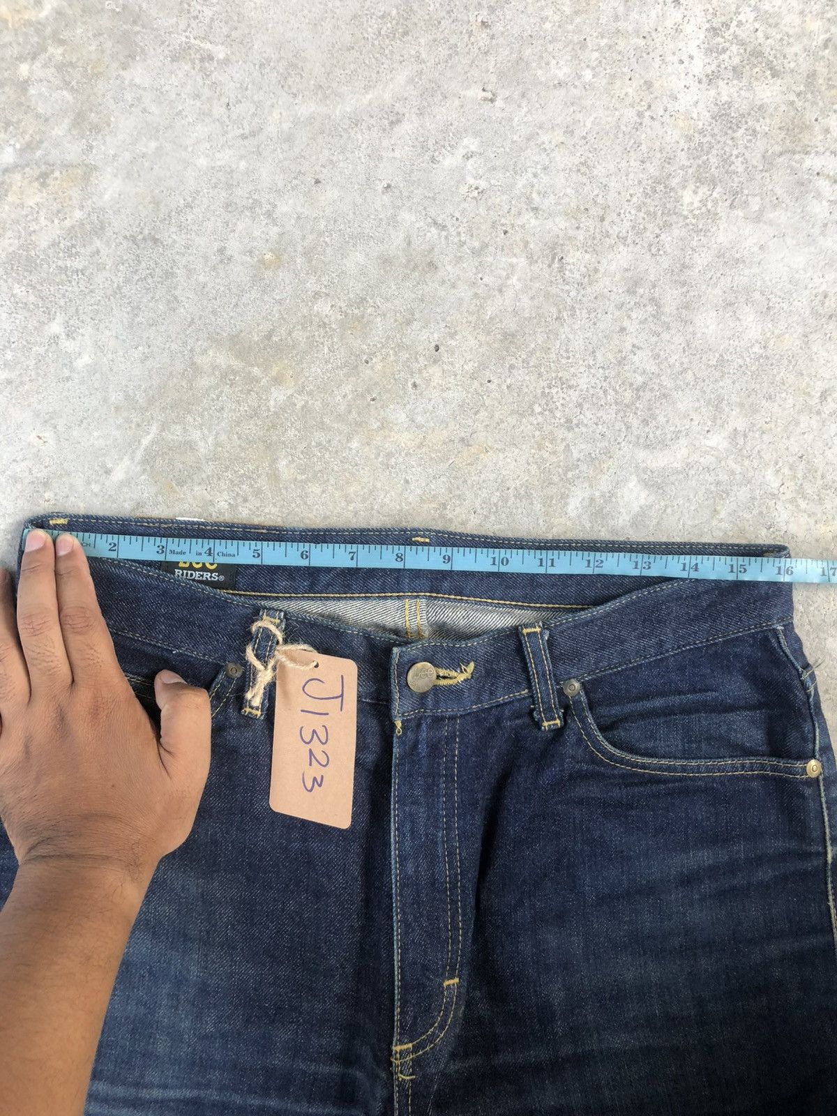 If Six Was Nine Japanese Lee Flared Jeans Distressed Denim Size US 32 / EU 48 - 21 Thumbnail