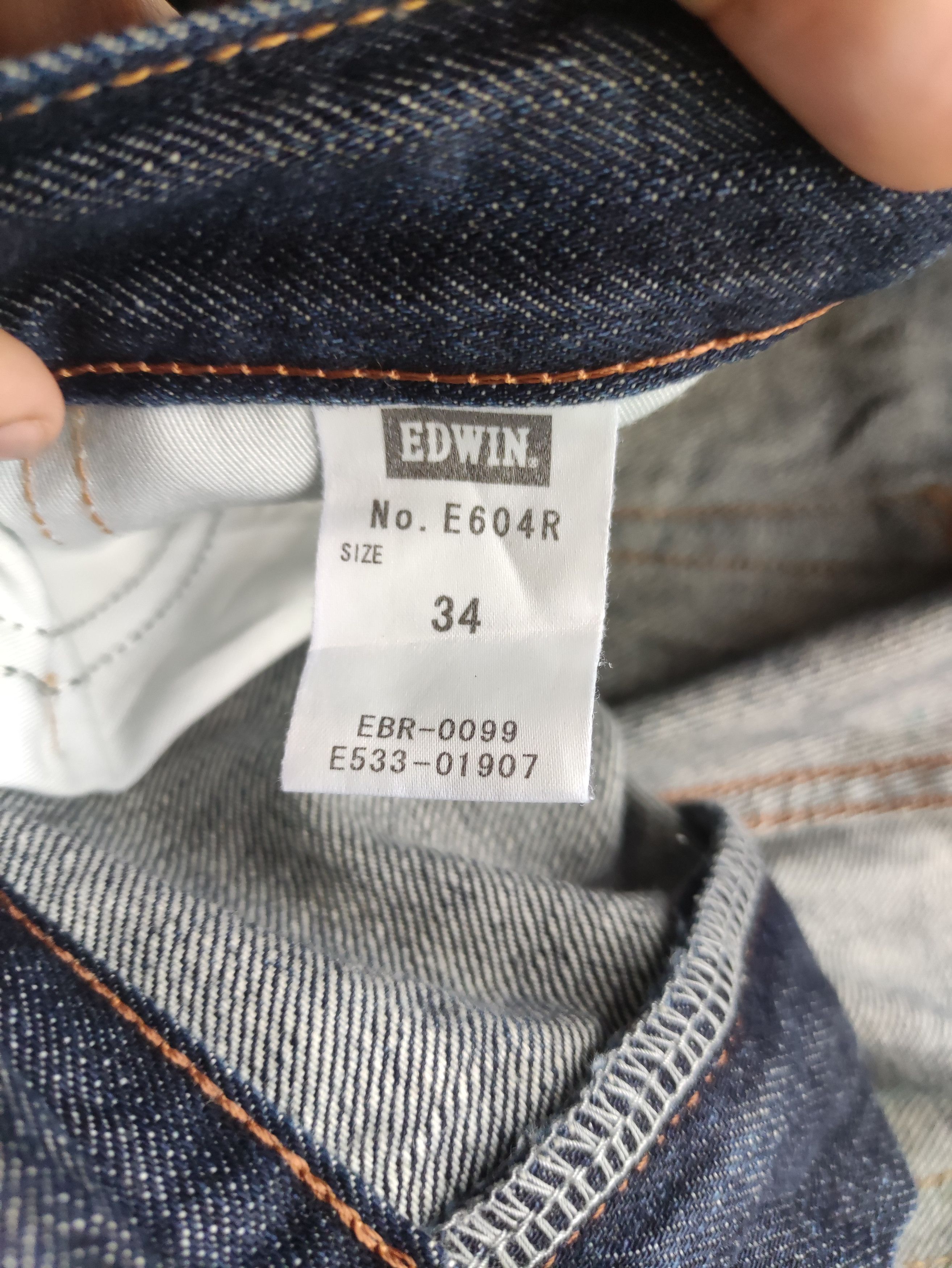 Edwin Vintage Edwin Japan Jean Distressed Faded Denim Size US 37 - 7 Thumbnail