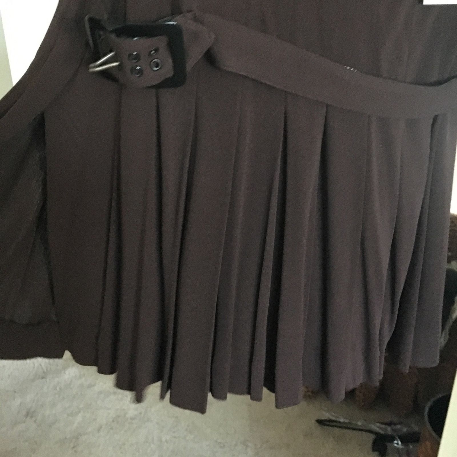 Jean Paul Gaultier NWT 90's Jean Paul Gaultier Brown, Black kilt skirt Size 4 Size 27" / US 4 / IT 40 - 5 Thumbnail