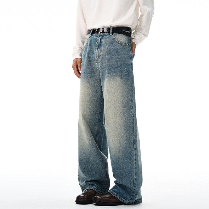 Vintage Retro American Men's Distressed Gradient Washed Jeans Size US 32 / EU 48 - 3 Thumbnail
