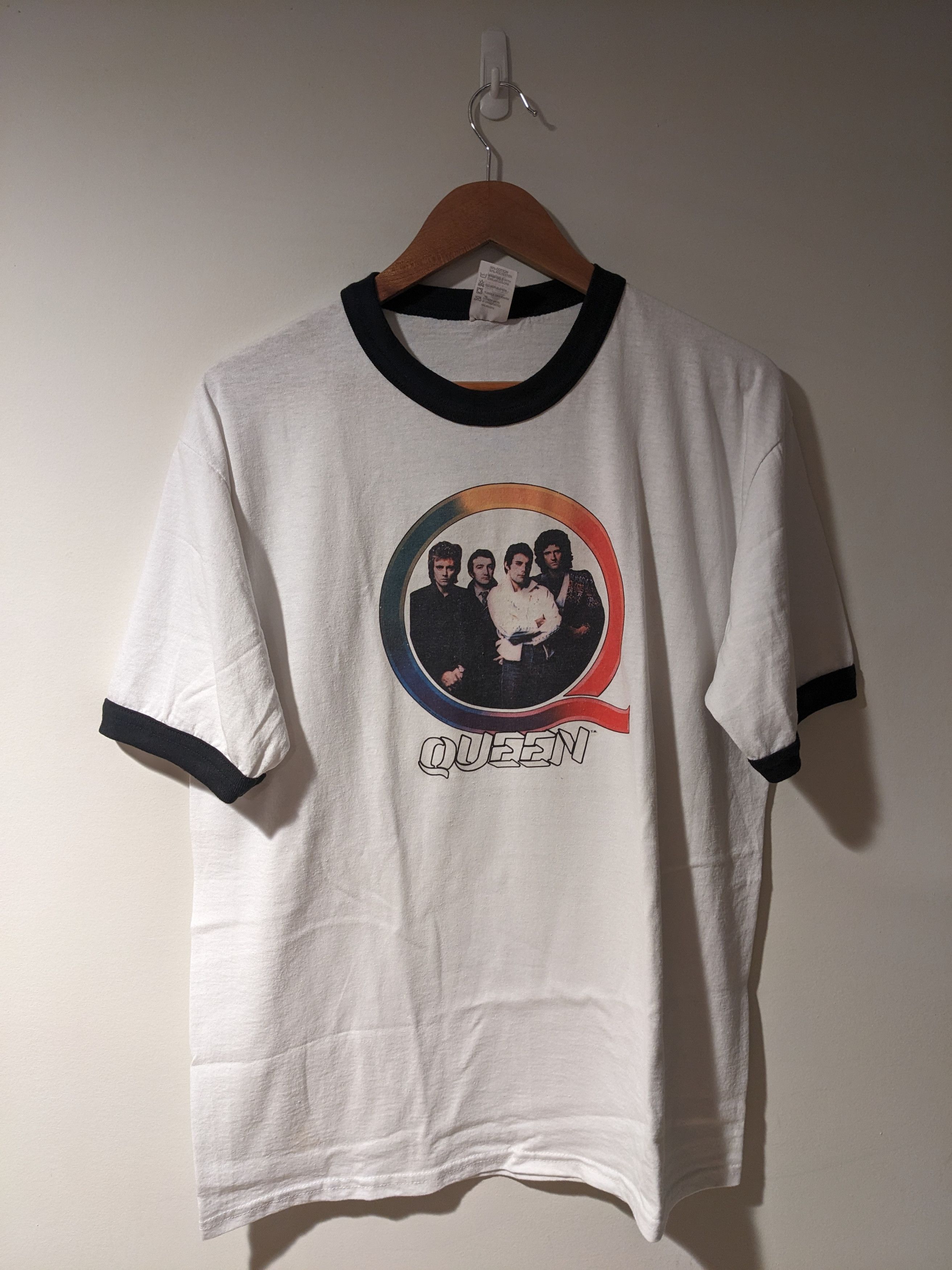 Vintage 90s Queen Band Freddy Mercury Ringer T-Shirt