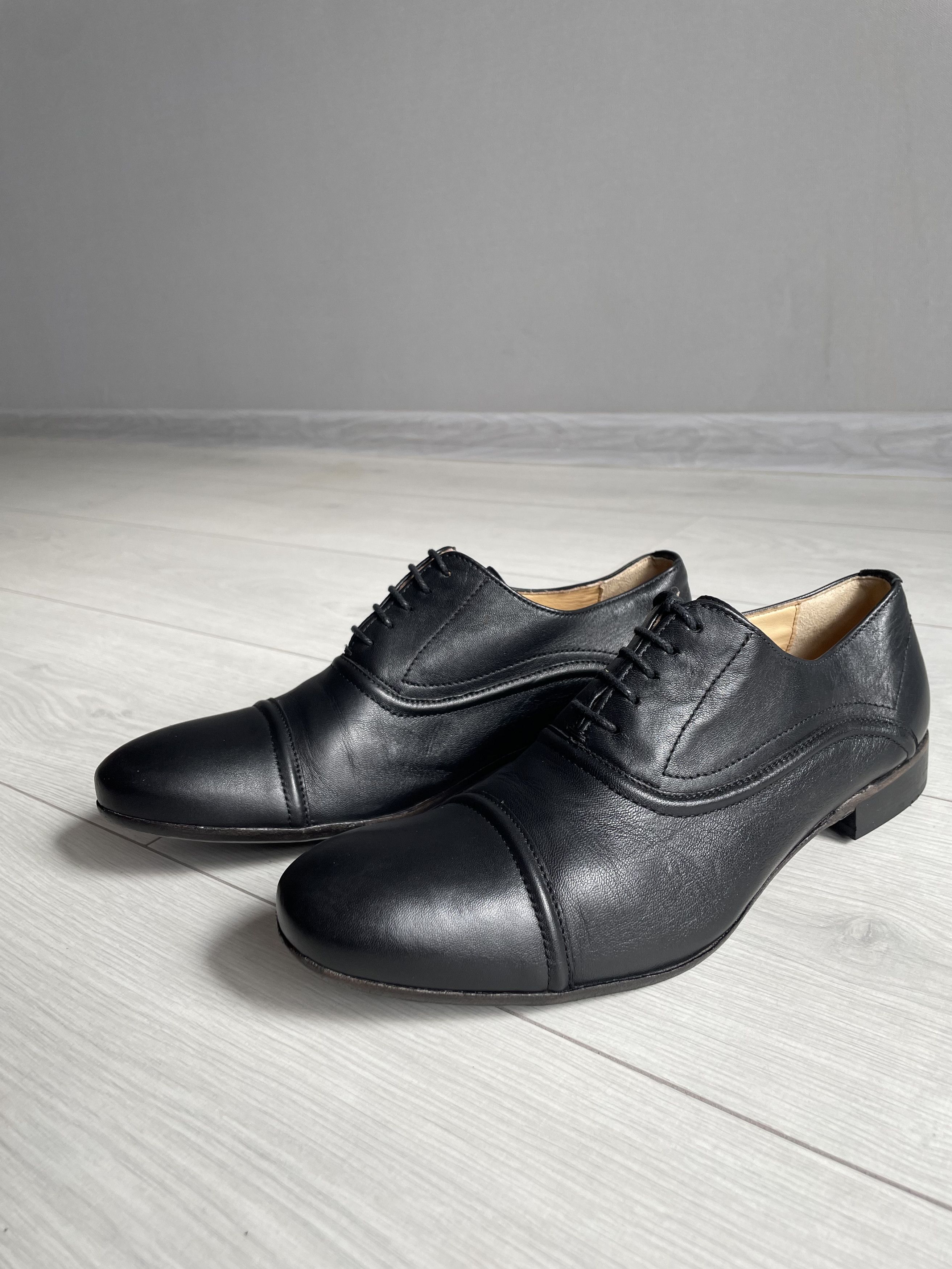 LLOYD Lloyd sz 7 1/2 Germany Black Leather Oxfords Dress Shoes Size US 7.5 / EU 40-41 - 2 Thumbnail