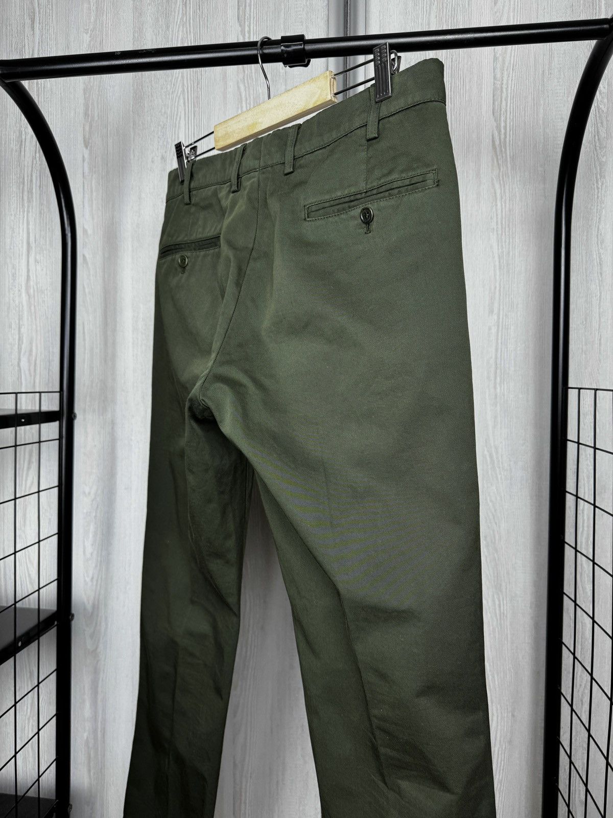 Aspesi Alberto Aspesi green cotton chino pants size 48 Size US 32 / EU 48 - 7 Thumbnail
