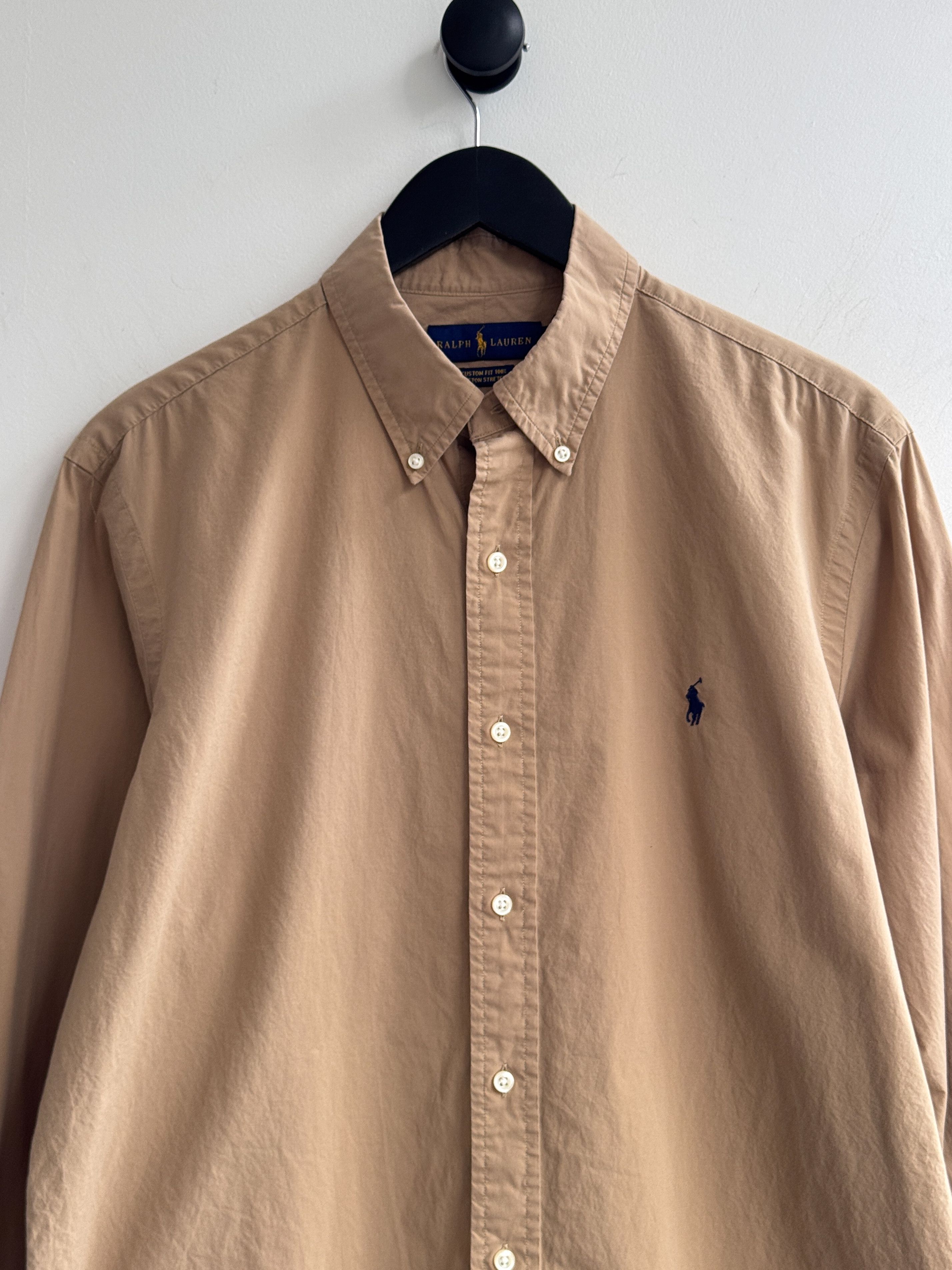 Polo Ralph Lauren Polo Ralph Lauren Beige Shirt Size US L / EU 52-54 / 3 - 2 Thumbnail