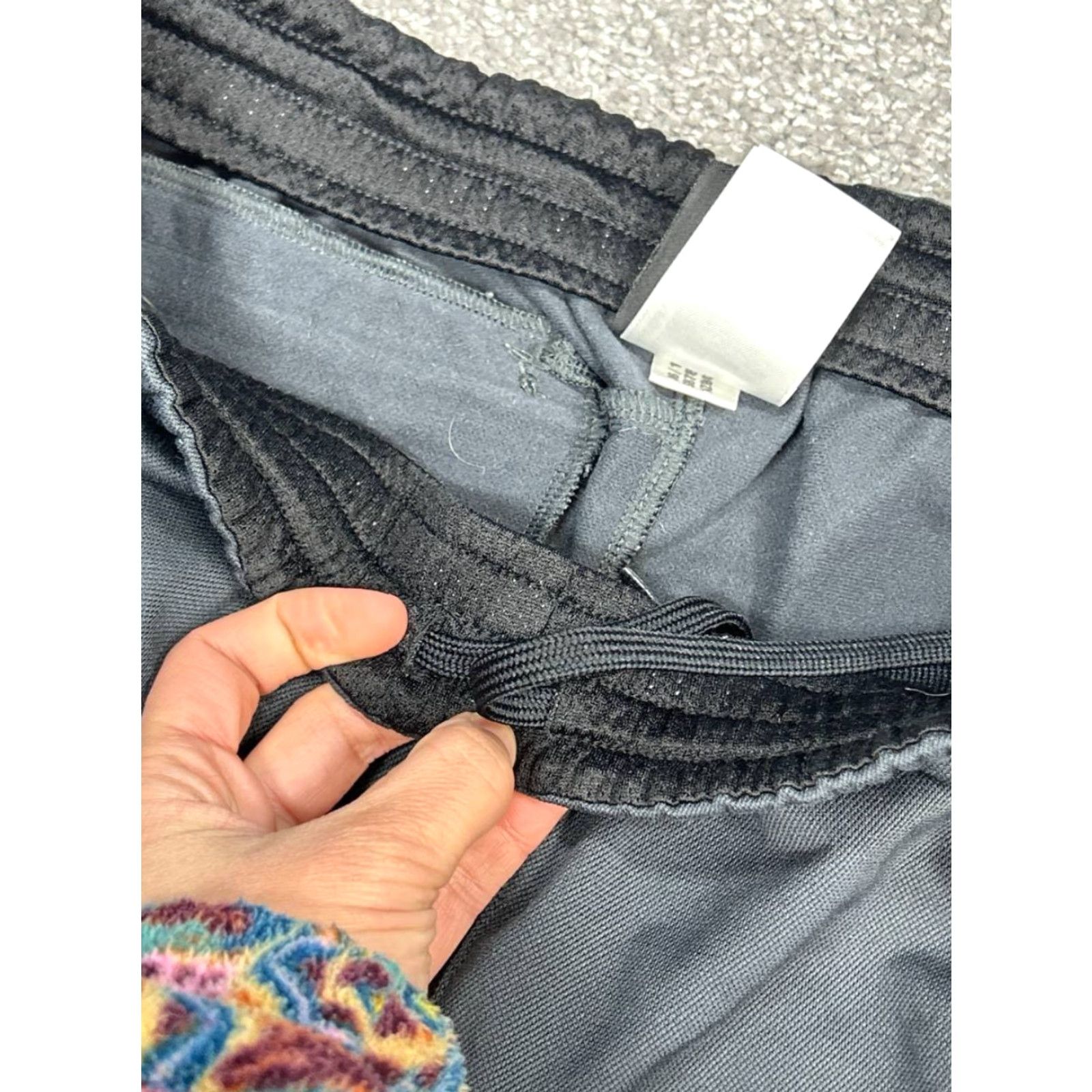 Adidas Adidas Track Pants Mens Medium Gray Mid Rise Drawstring Athleisure Gym Training Pants Size US 31 - 7 Thumbnail