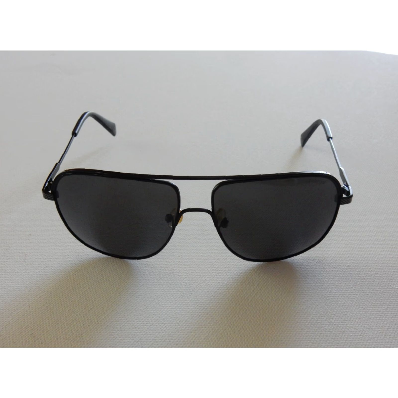 Polaroid VINTAGE Polaroid Sunglasses Men Black 59mm Aviator Retro Size ONE SIZE - 2 Thumbnail