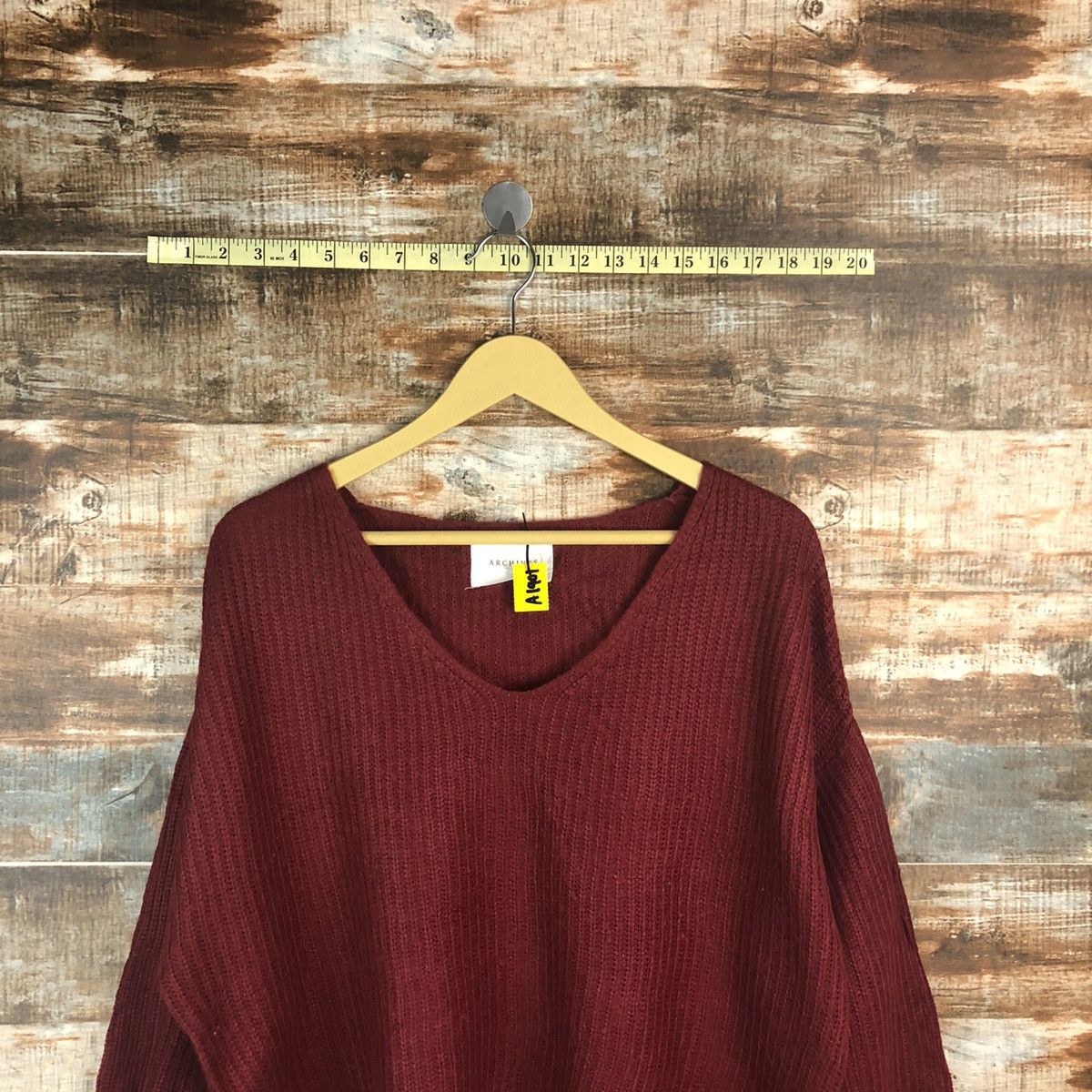 Homespun Knitwear × Japanese Brand Archives Maroon Knitwear #A1901 Size M / US 6-8 / IT 42-44 - 2 Thumbnail