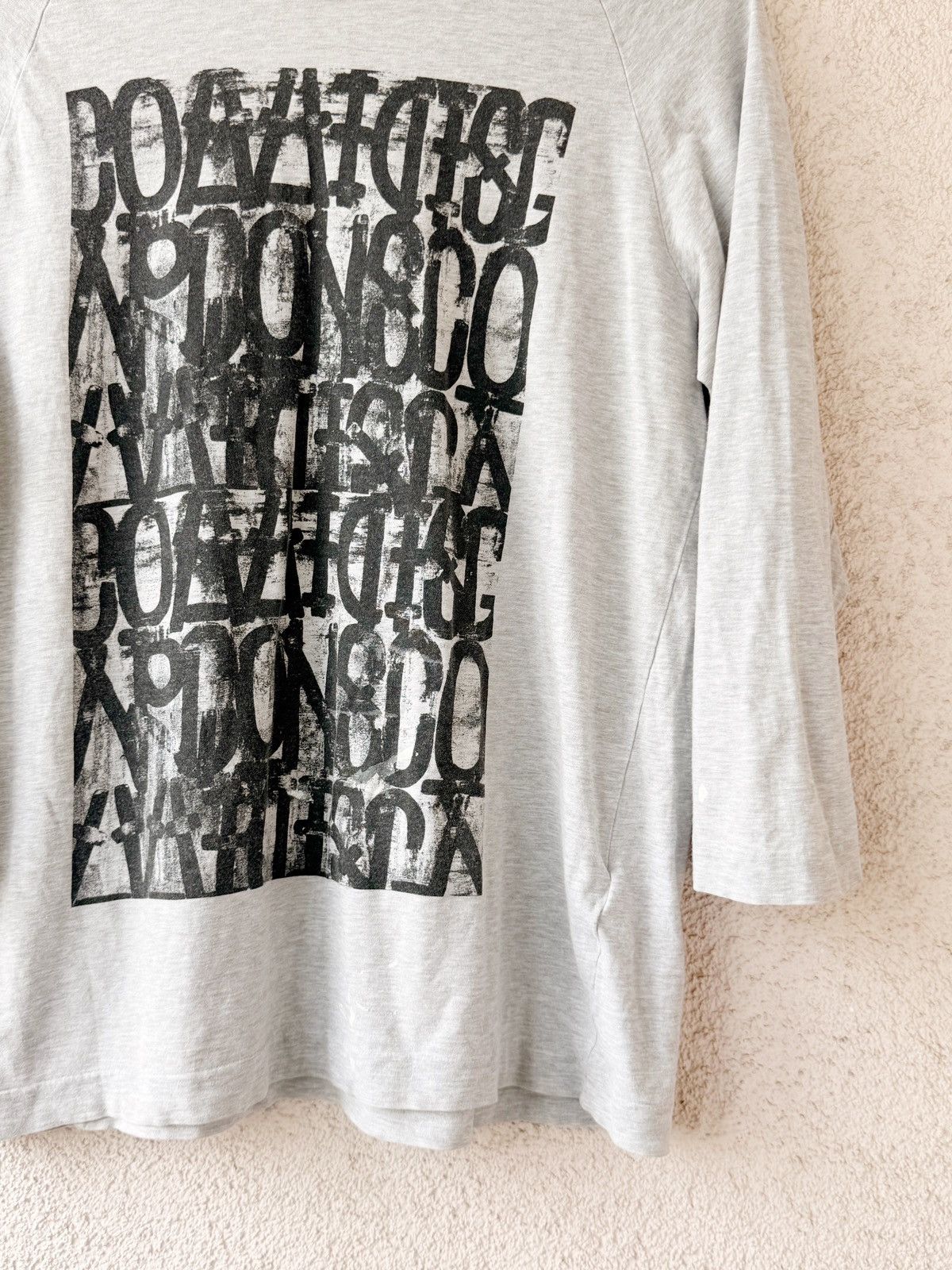 Comme des Garcons Homme Plus Comme des Garçons Homme Plus 3/4 Sleeve Calligraphy Logo M Size US M / EU 48-50 / 2 - 4 Thumbnail