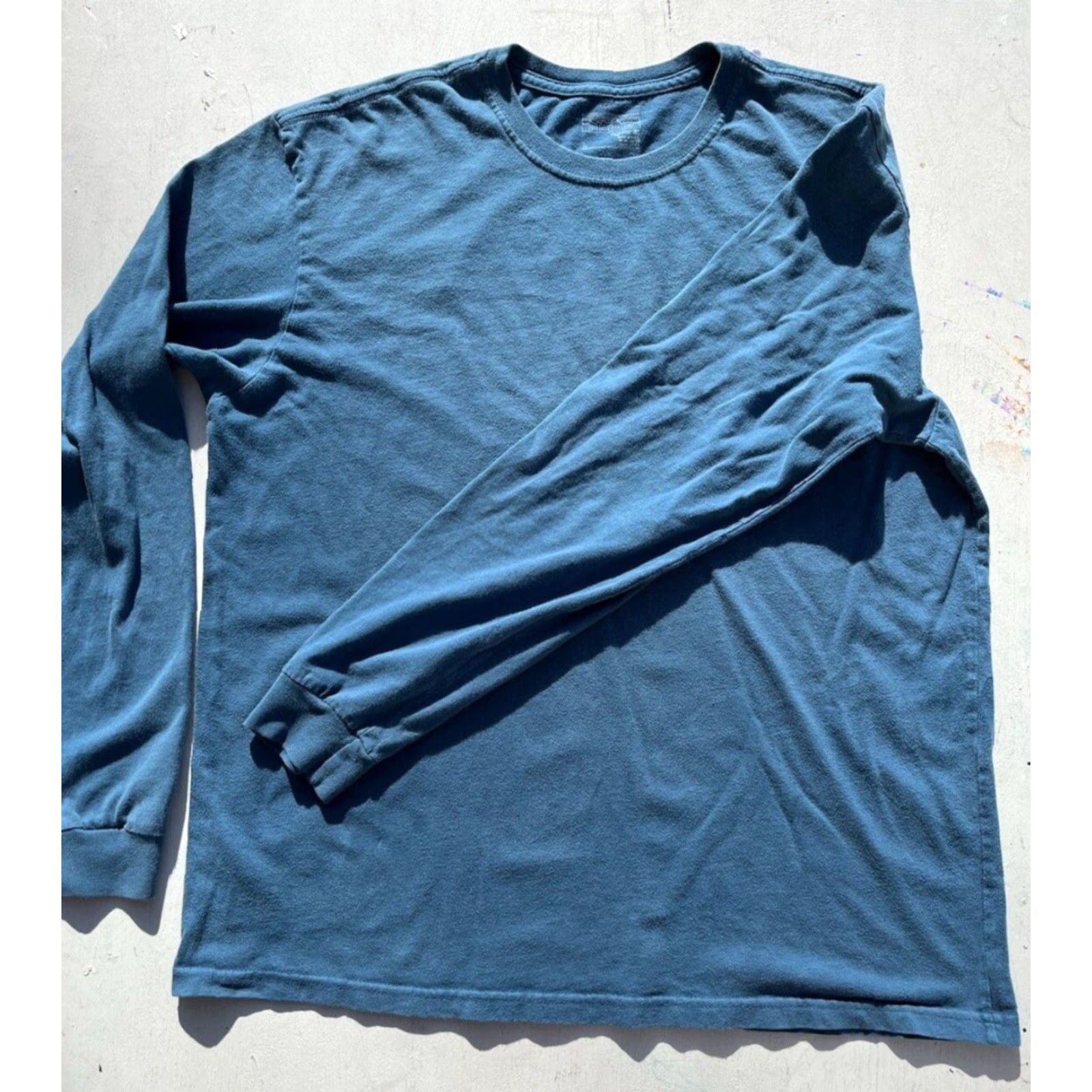 Patagonia Patagonia T-Shirt Blue/Green Logo Responsibili-tee Men’s L Shirt Regular Crew Neck 100% Organic Cotton Size US L / EU 52-54 / 3 - 7 Thumbnail